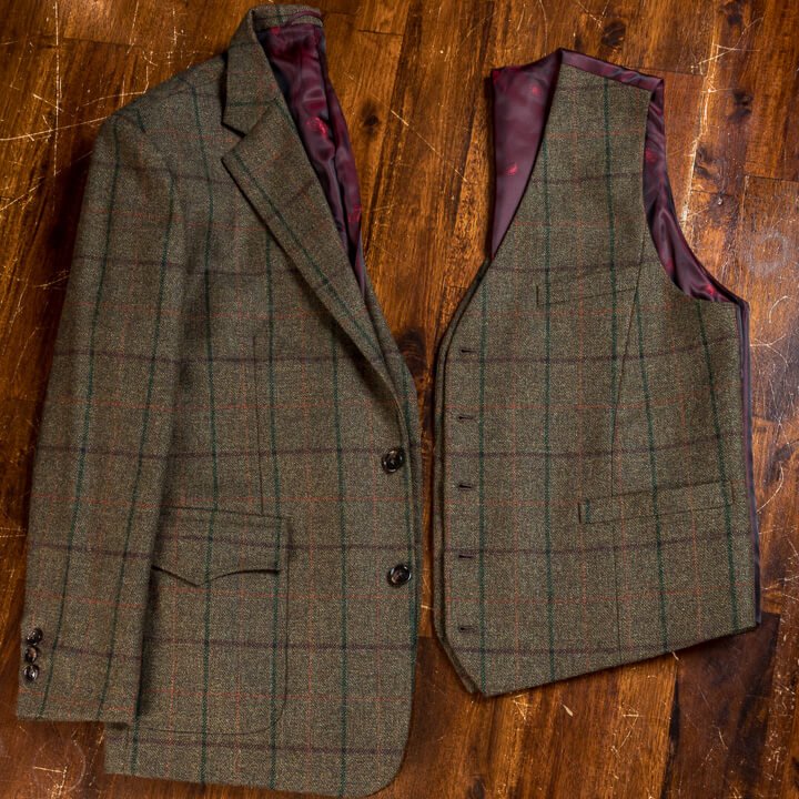 Hunters Outfit Golf Tweed Suit 3-Piece Four Plus Trousers