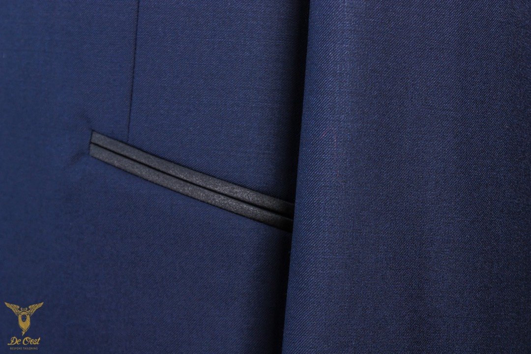Bright Navy Tuxedo Shawl Collar Tailored Midnight Blue Fancy