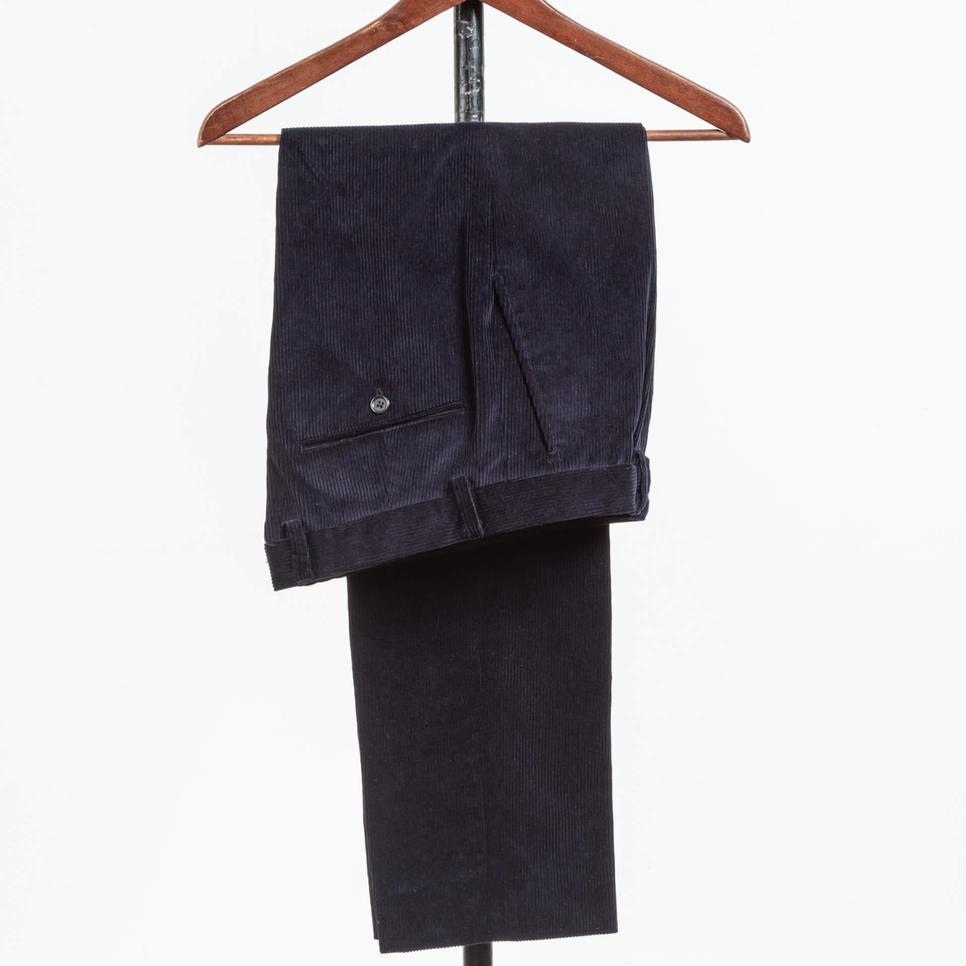 Trousers Corduroy Dark Blue Tailor Made