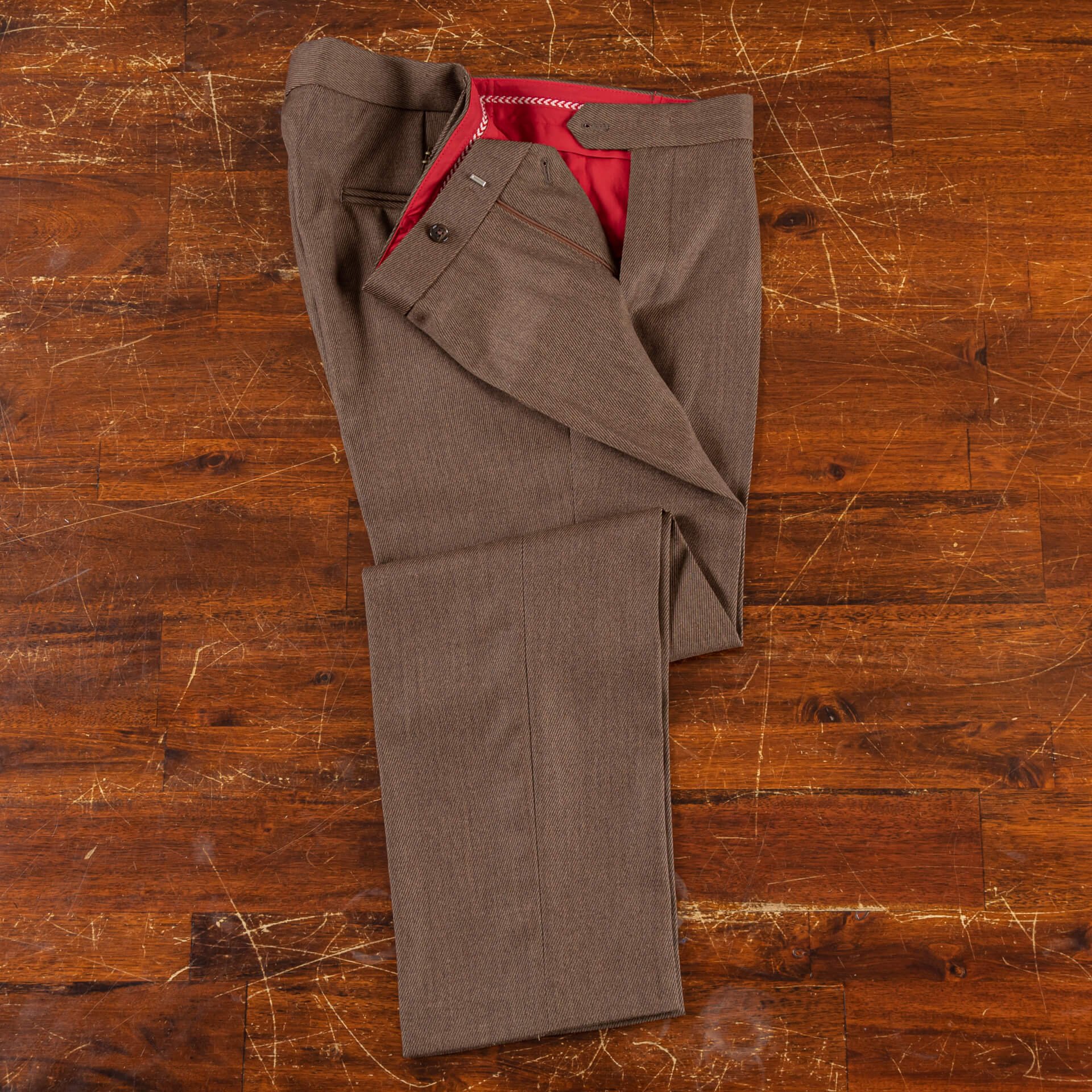   Trousers Biscuit Cavalry Twill Worsted Wool