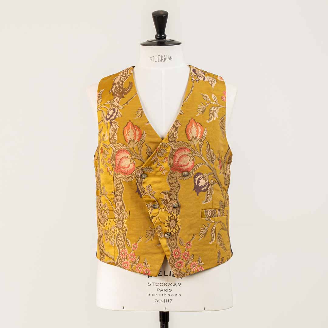   A-symmetric Waistcoat Jacquard Fabric