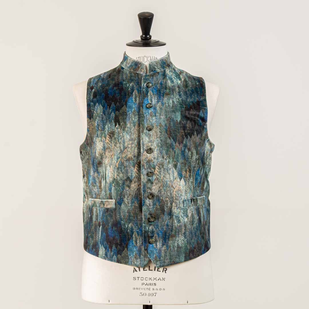 Waistcoat Tailoring Jacquard Etro Fabric