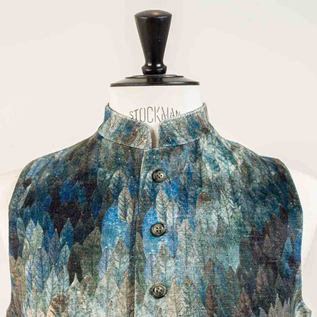 Waistcoat Tailoring Jacquard Etro Fabric