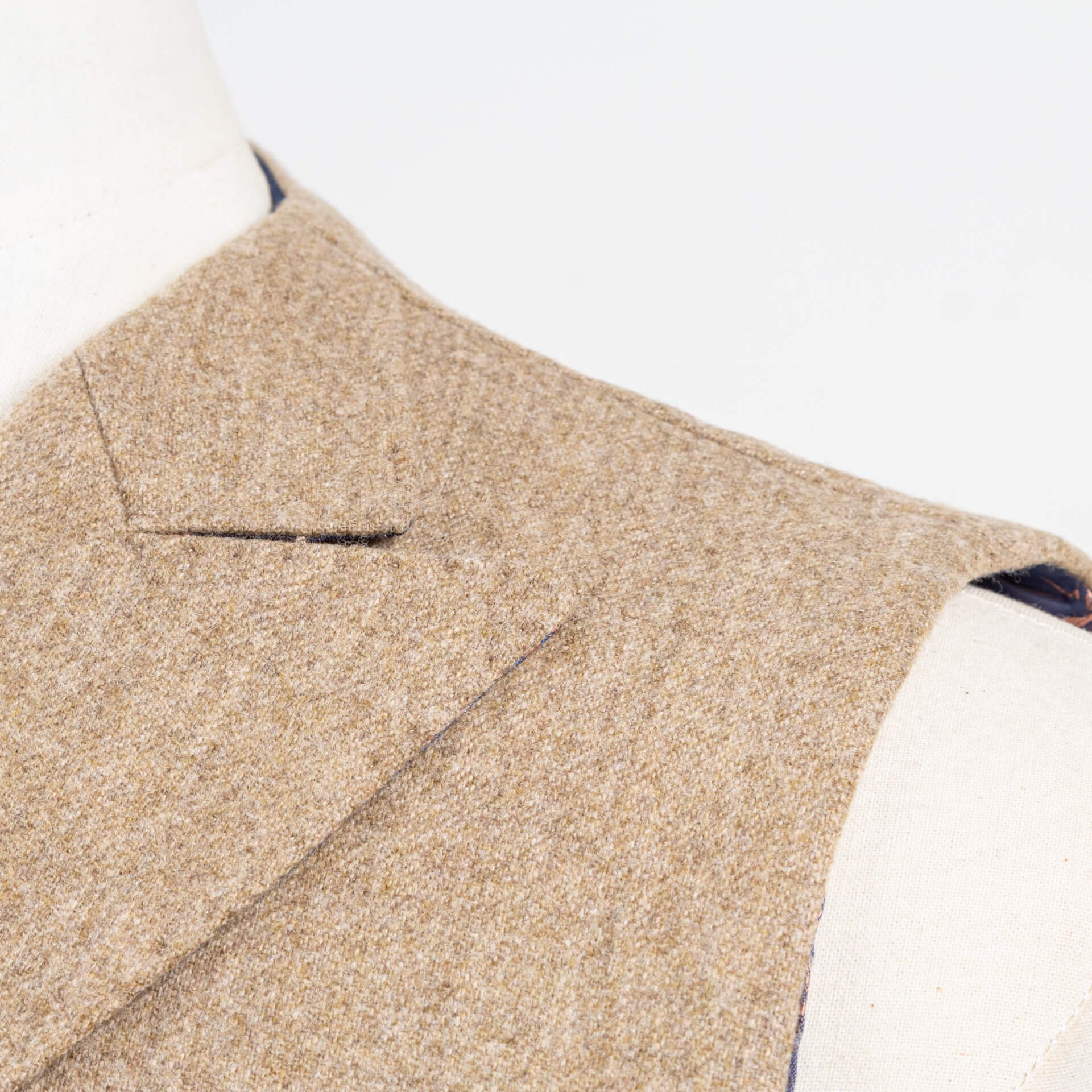Waistcoat Double Breasted With Peak Lapel And Breast Pockets