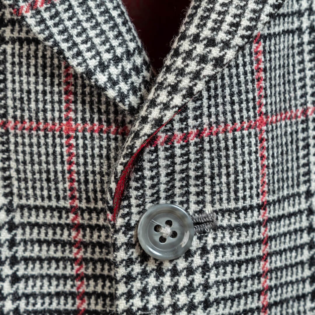 Flannel Waistcoat Notch Lapel Vintage