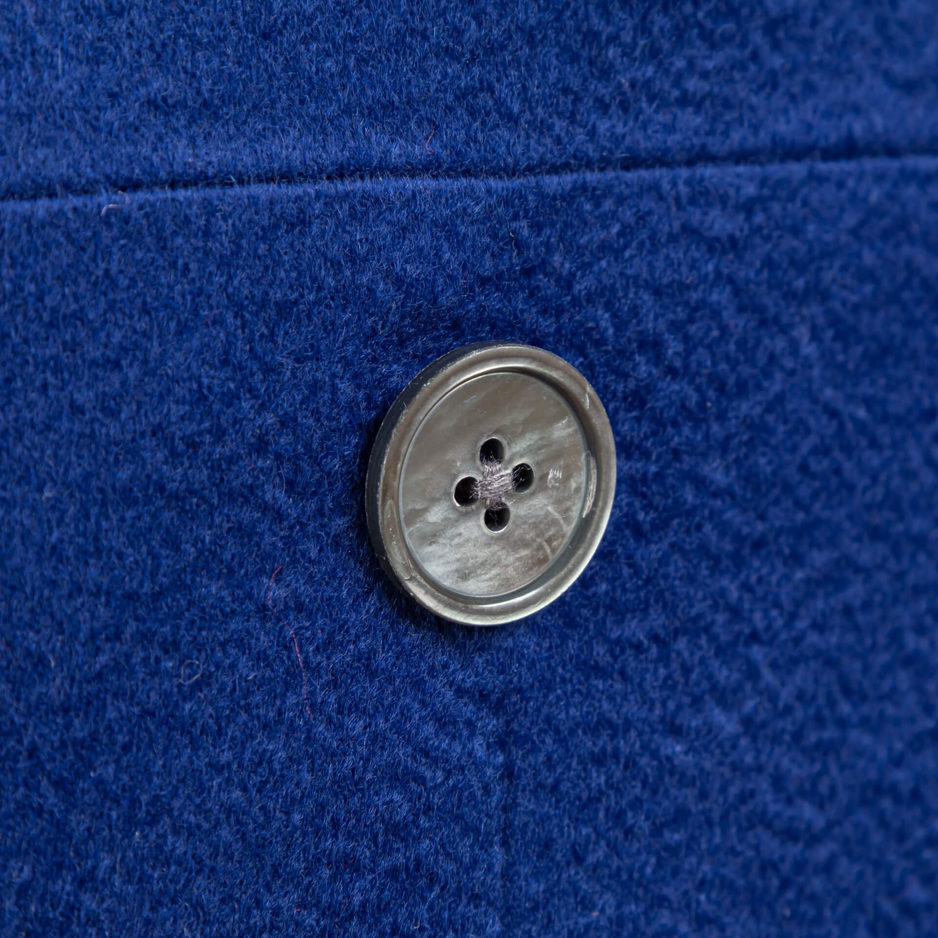 Cashmere Doeskin Overcoat Double Breasted Royal Blue.