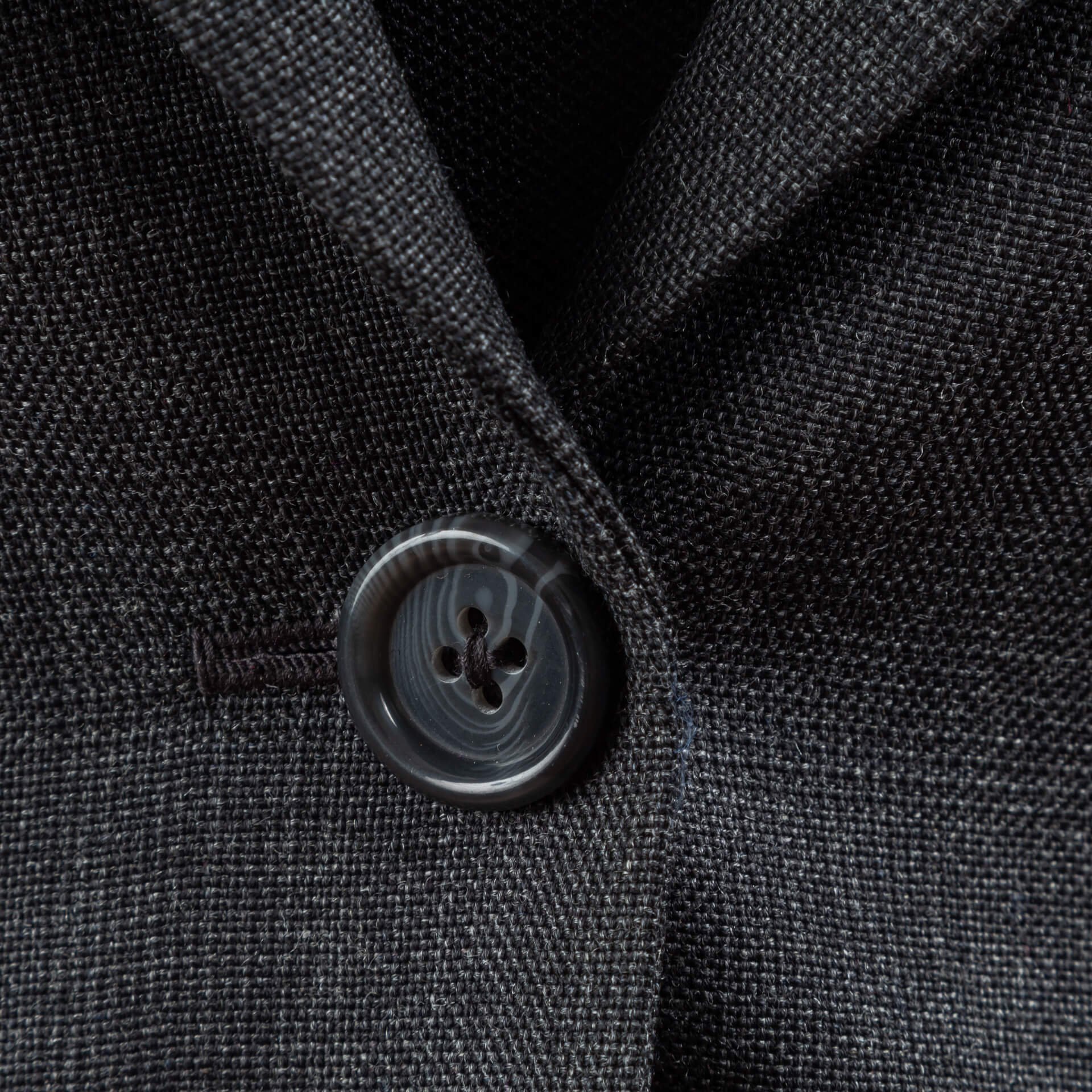 Suit/ Pantsuit Wool Charcoal Glen Check