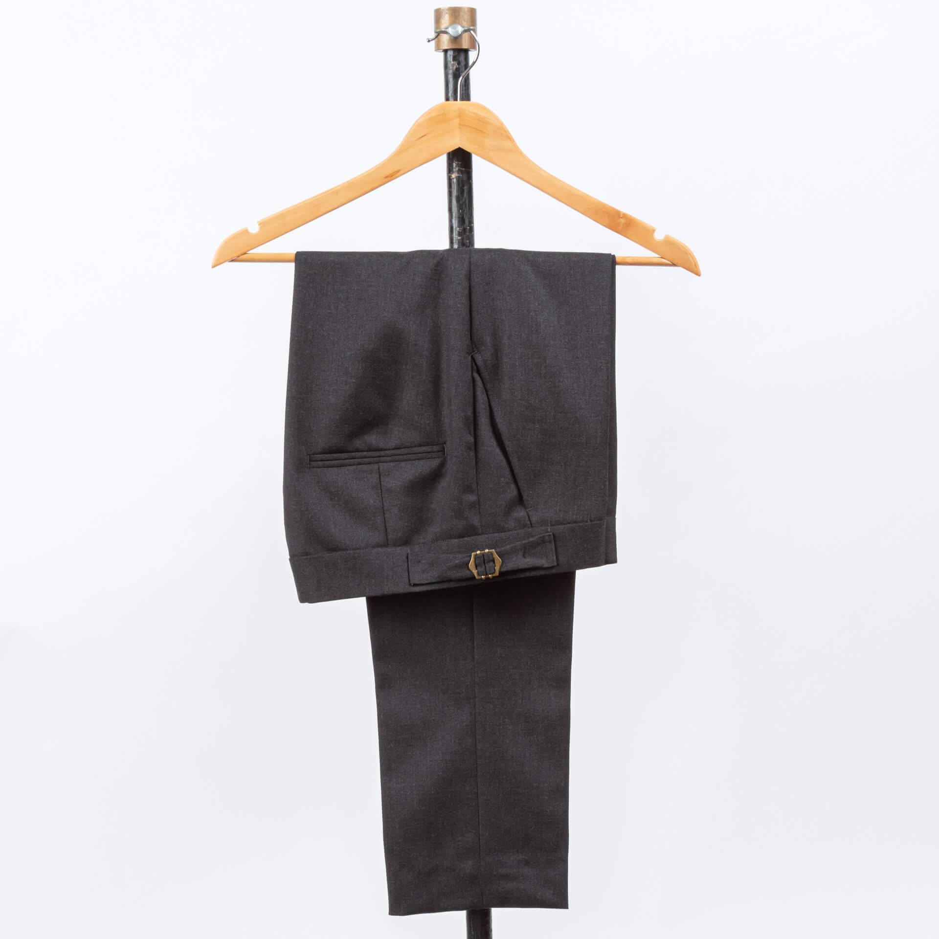 Suit/ Pantsuit Wool Charcoal Glen Check