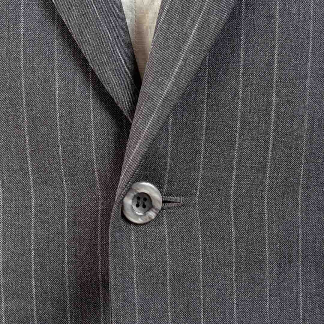 Men's Grey Striped Suit | 3 Piece Suit | Men's Suits| Luxury Men's Suit 1