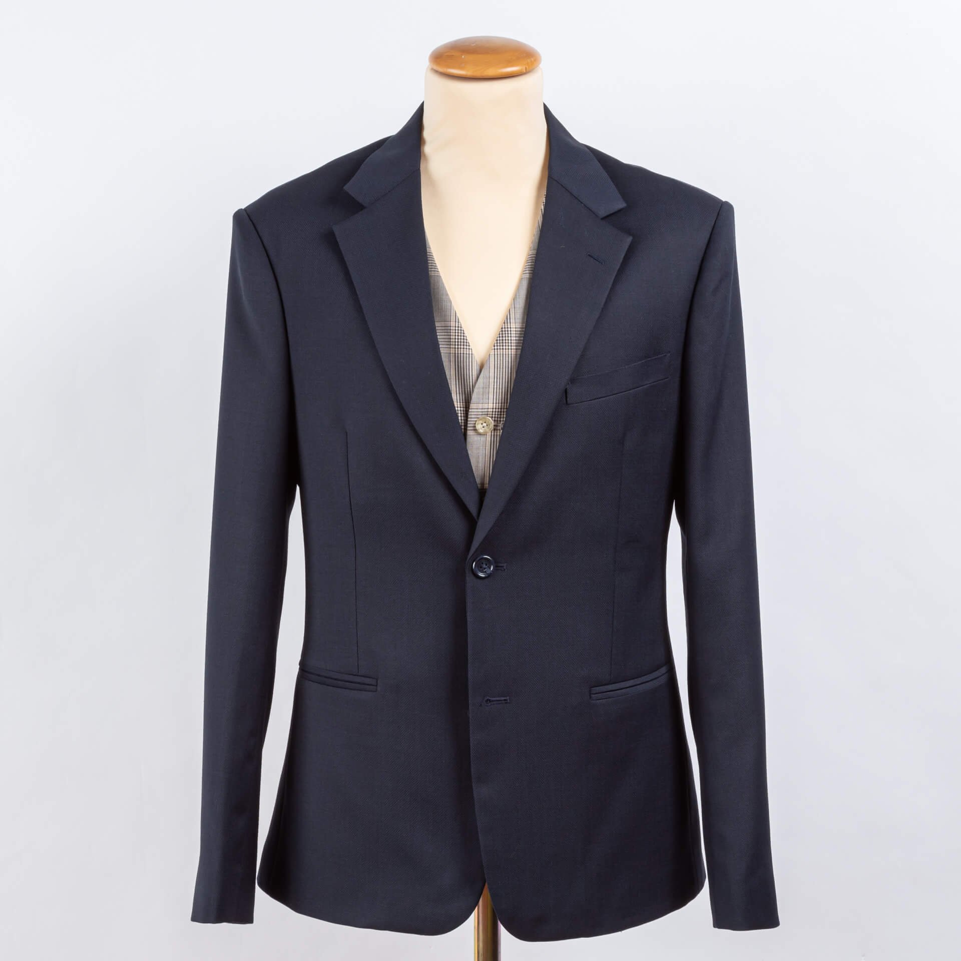 Suit Hopsack Blue with Tobacco Waistcoat — Bespoke Tailor for Custom ...