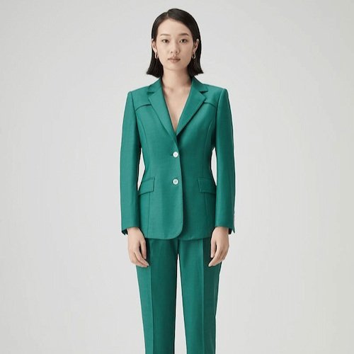 Ladies Bespoke Suit Green