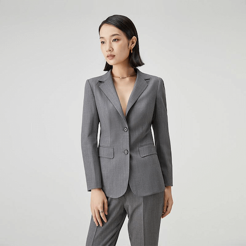 Ladies Bespoke Suit grey