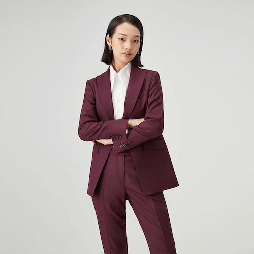 Burgundy Womens Business Suit Set Blazer Jacket And Pants For Formal Office  Uniform Style Female Burgundy Trousers Pant Suit 211116 From Lu04, $77.18 |  DHgate.Com