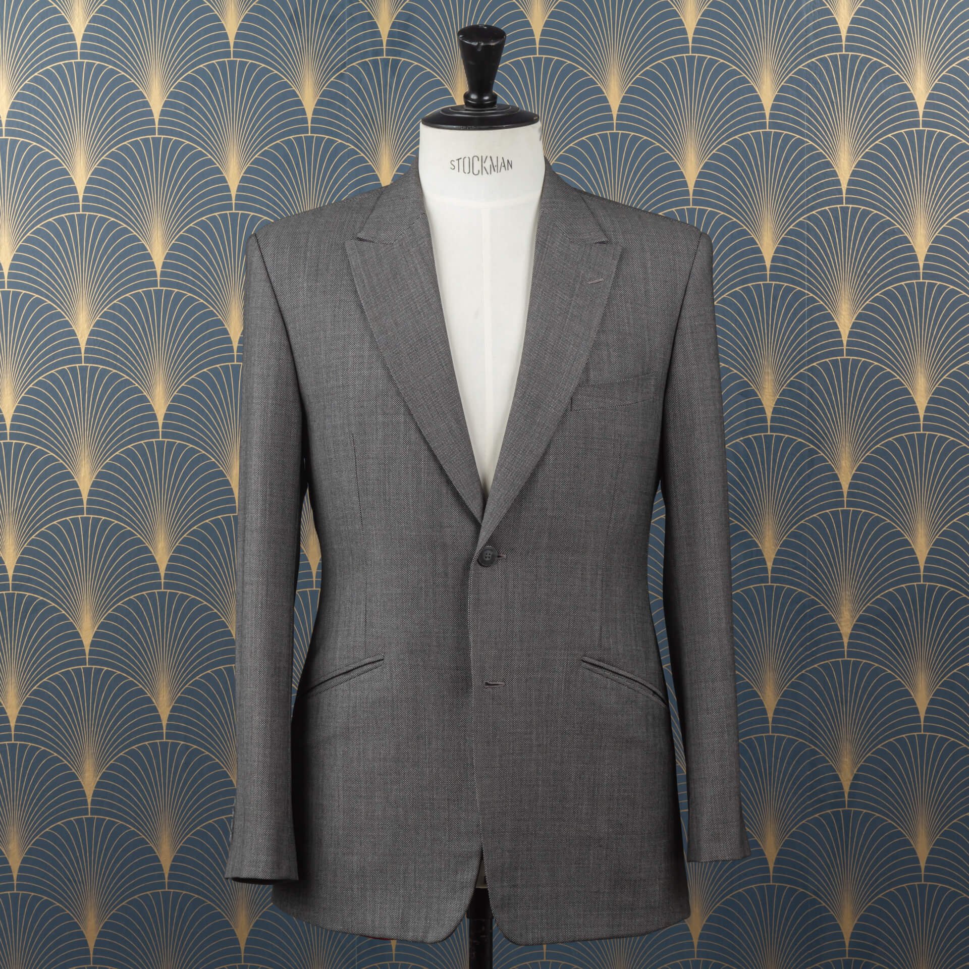 Grey Birdseye Suit
