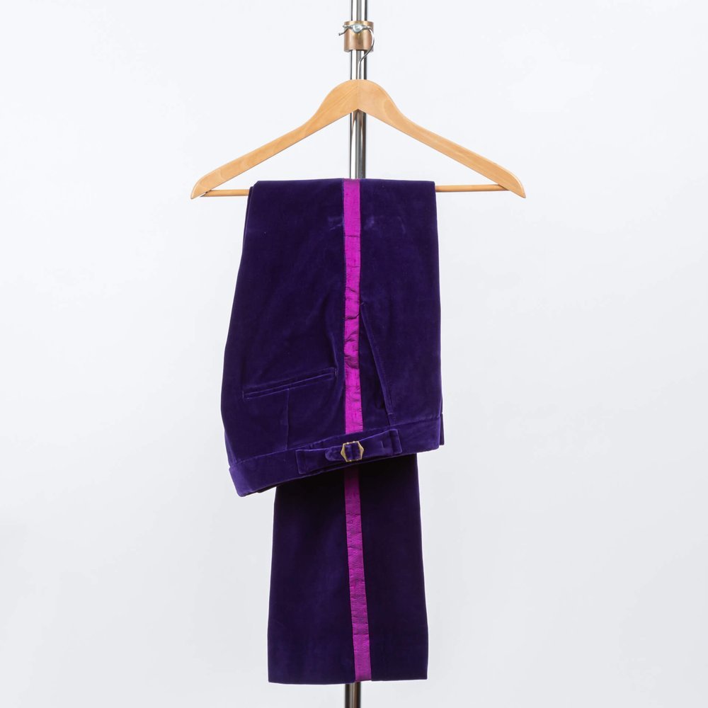 Flared Trousers Purple
