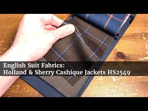 SARTORIA VESTRUCCI Holland&Sherry生地 Holland & Sherry cloth for suit, jacket, blazers, vest, waistcoat