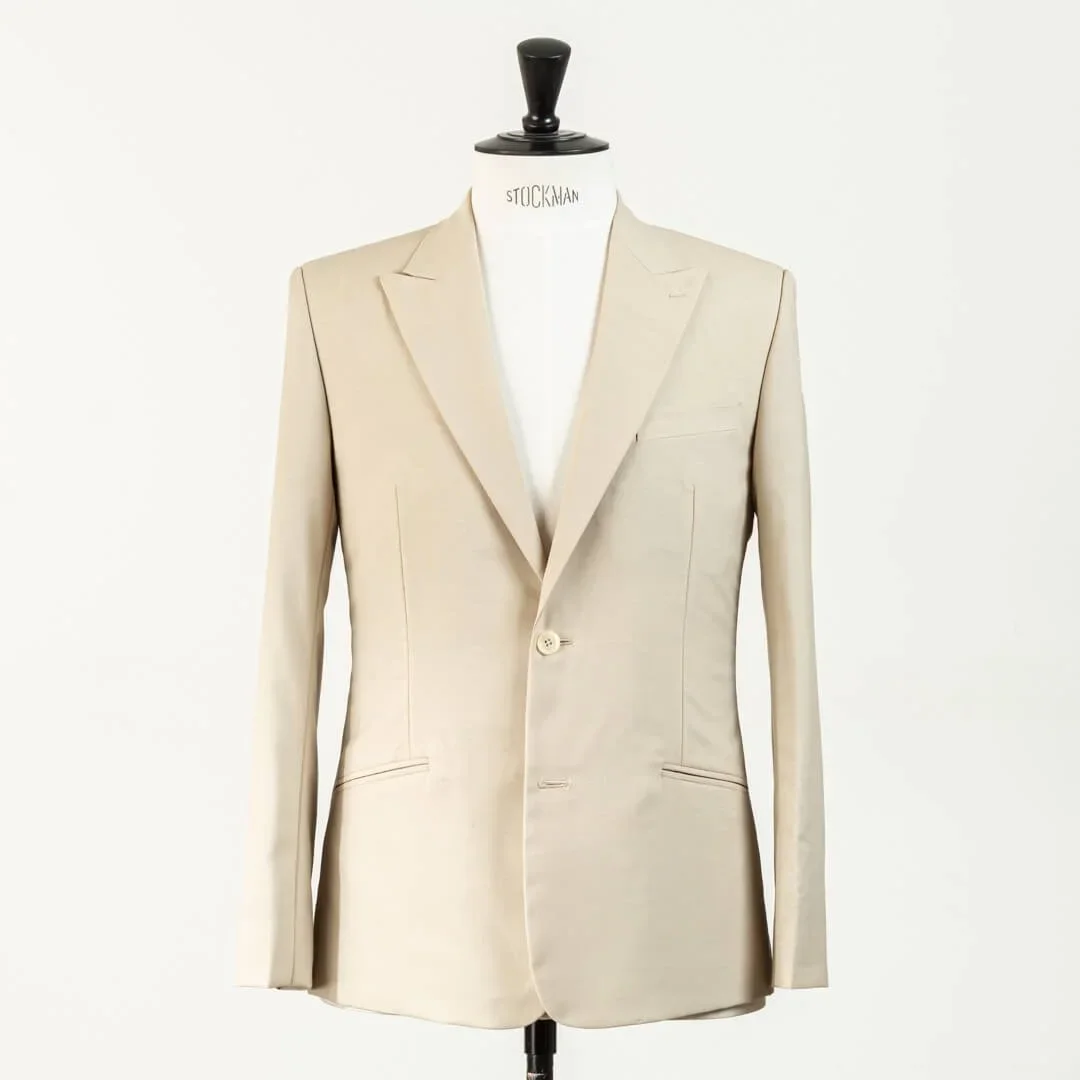 Bespoke Summer Suit Light Tan Super 140's Bateman &amp; Ogden