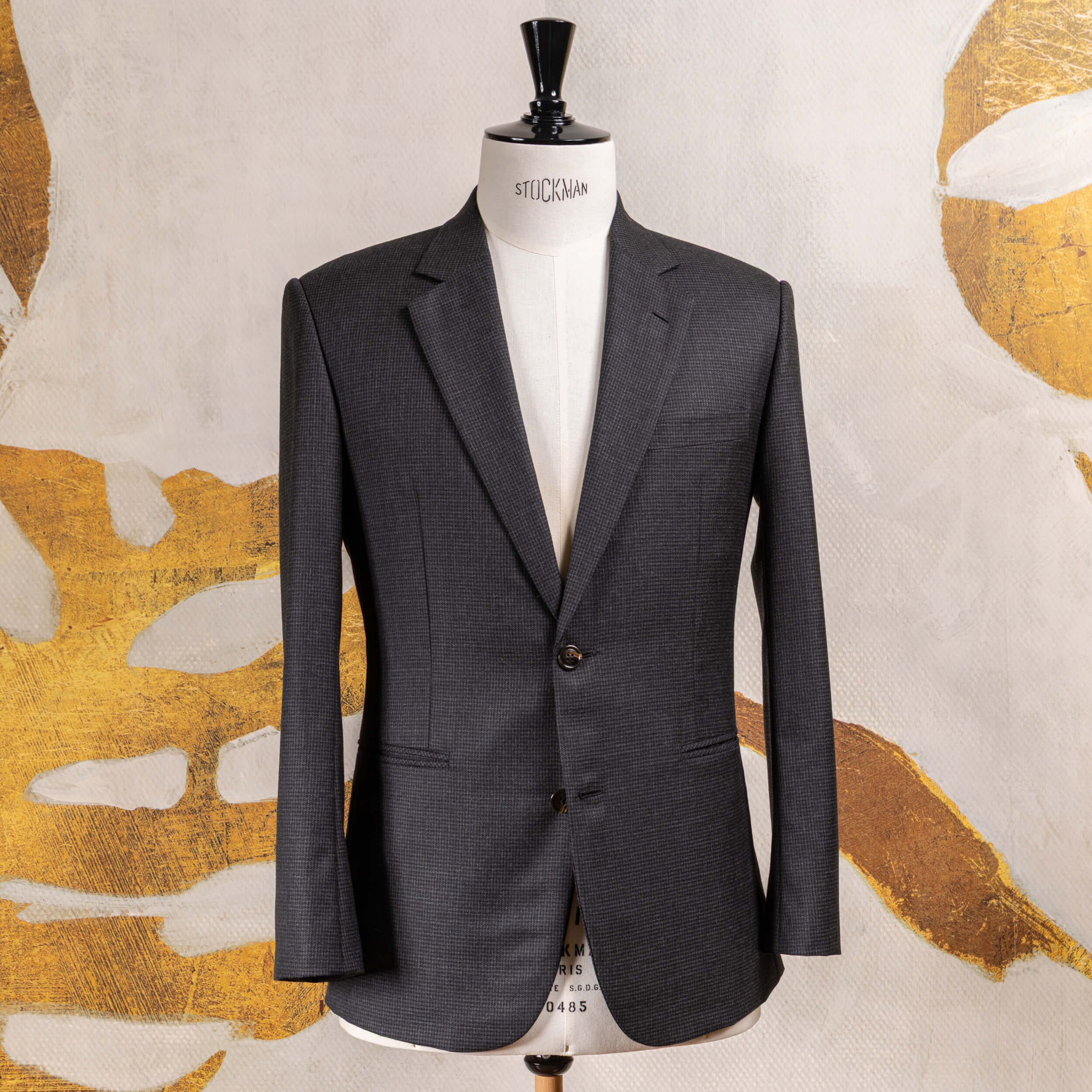 Bespoke Wedding Suit - Charcoal Puppytooth (Holland & Sherry)