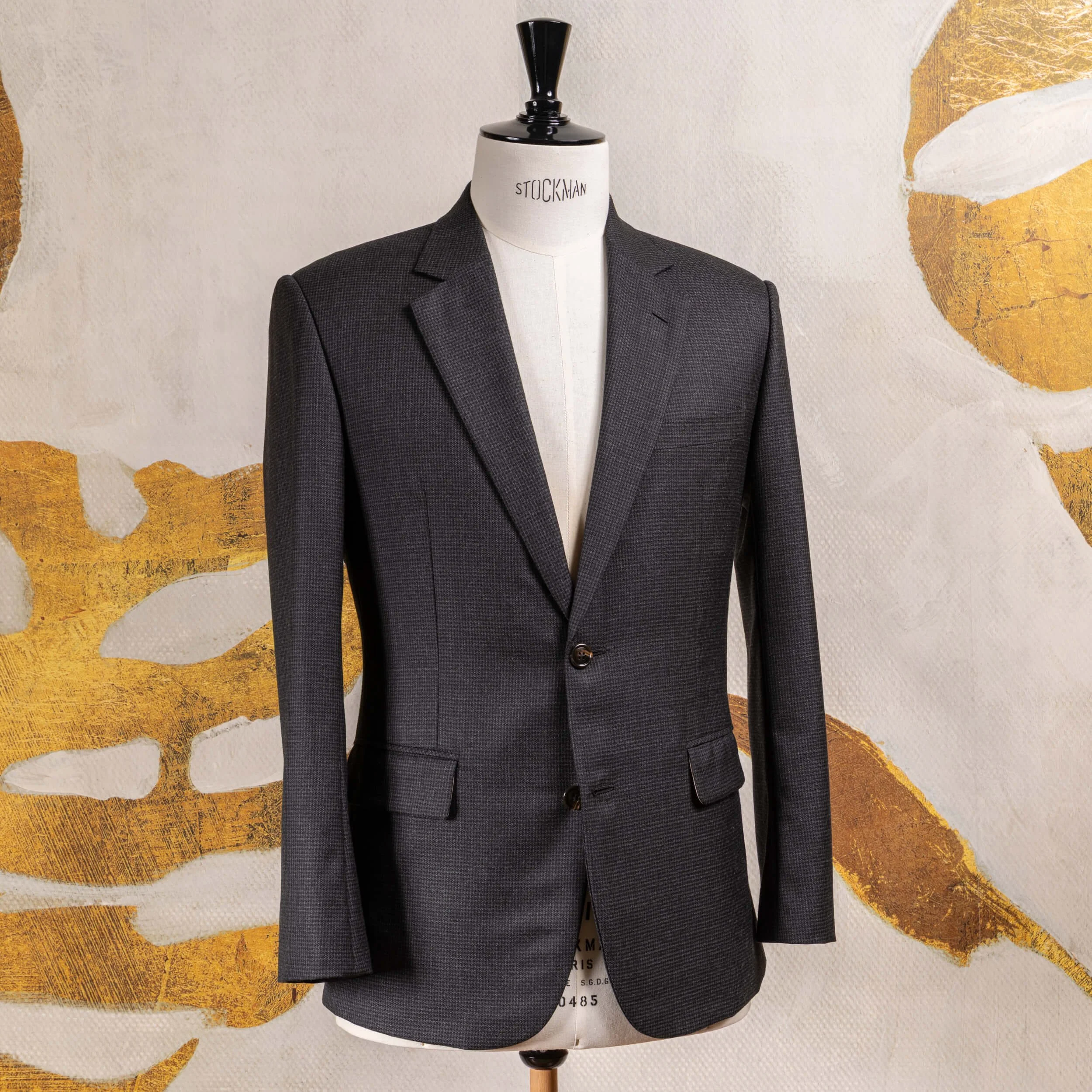 Bespoke Wedding Suit - Charcoal Puppytooth (Holland & Sherry)