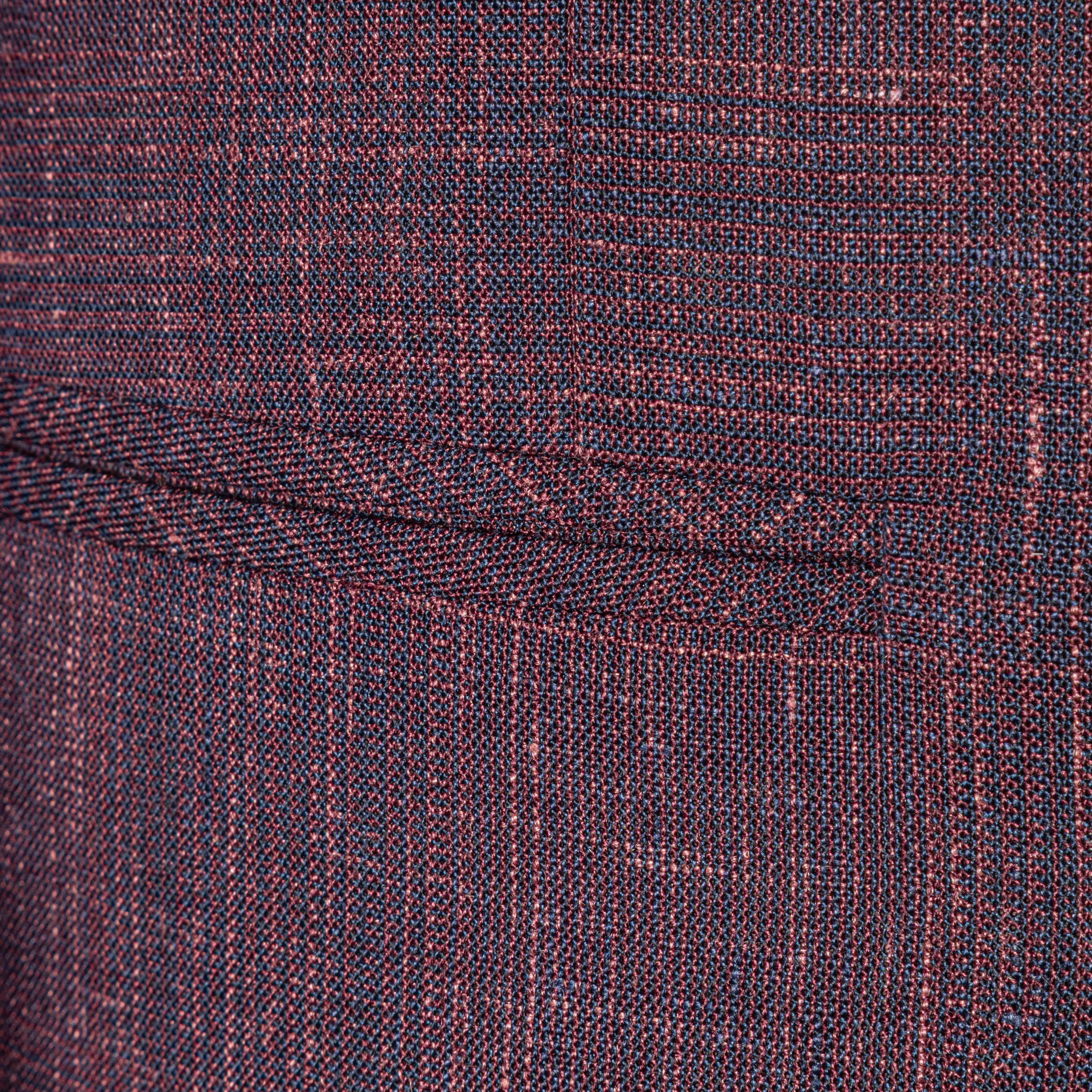 Bespoke Wedding Suit Aubergine, Wool, Linen and Silk (Caccioppoli Napoli)-11.jpg