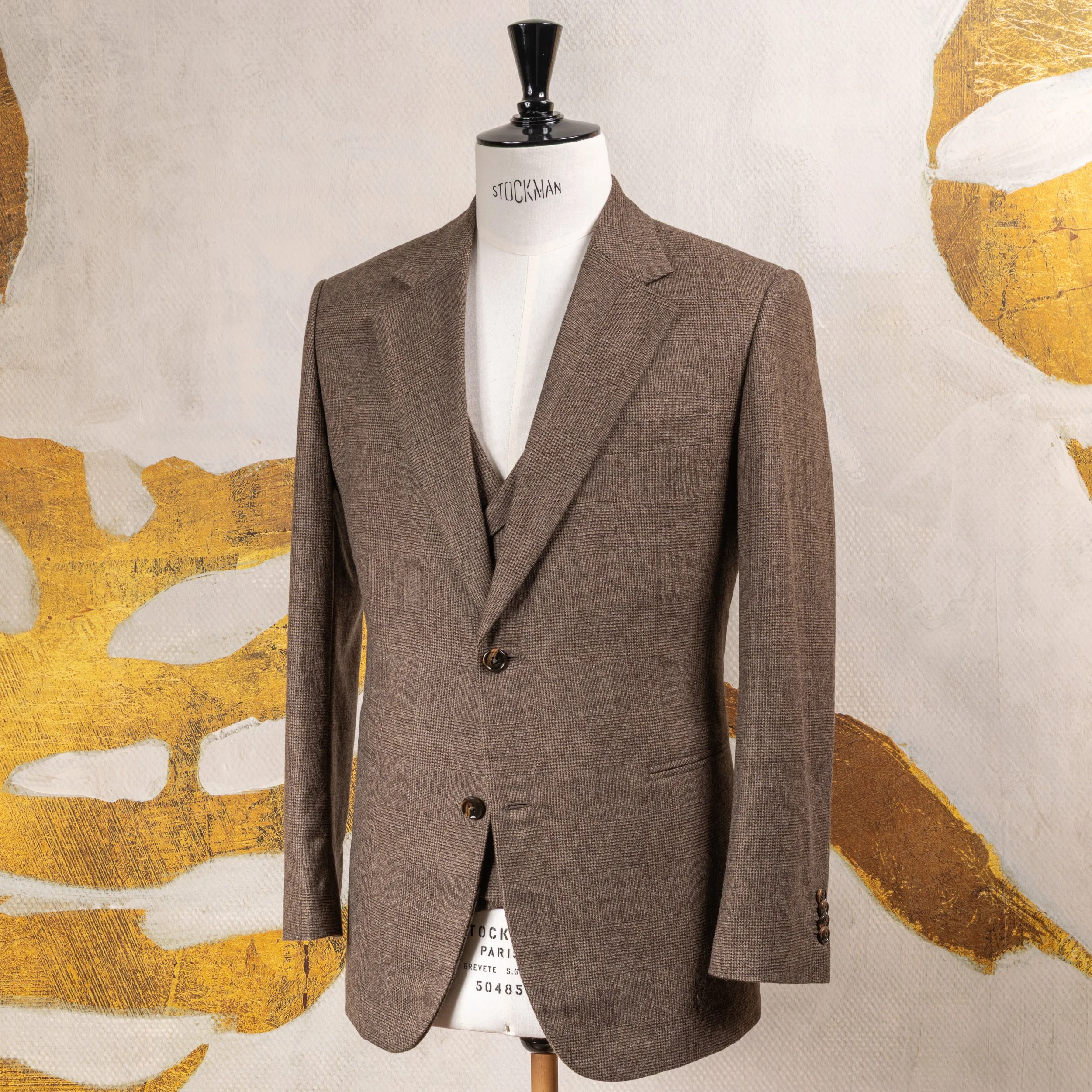 Brown 3-Piece Suit in Glen Check Flannel, Fox Brothers-13.jpg