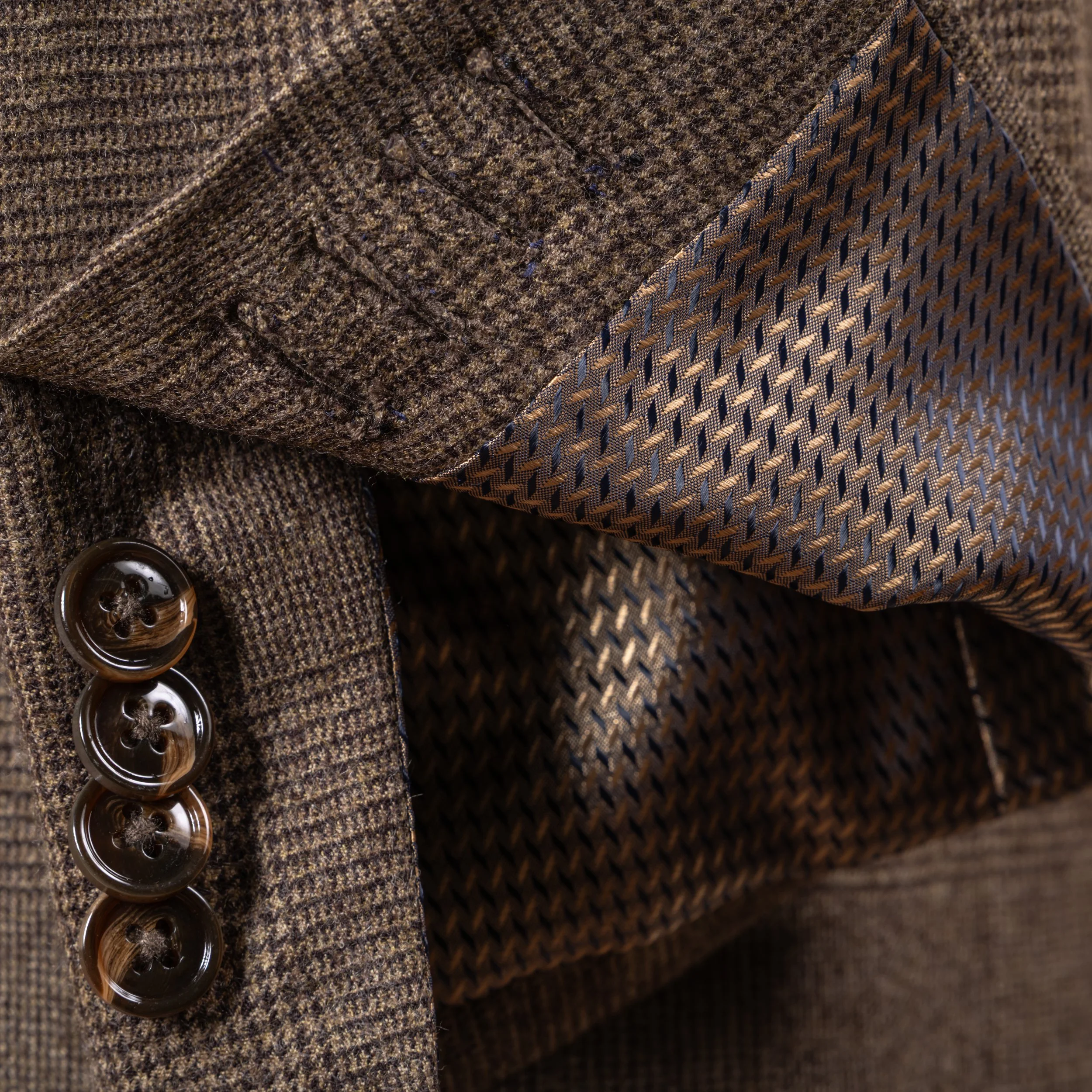 Brown 3-Piece Suit in Glen Check Flannel, Fox Brothers-18.jpg