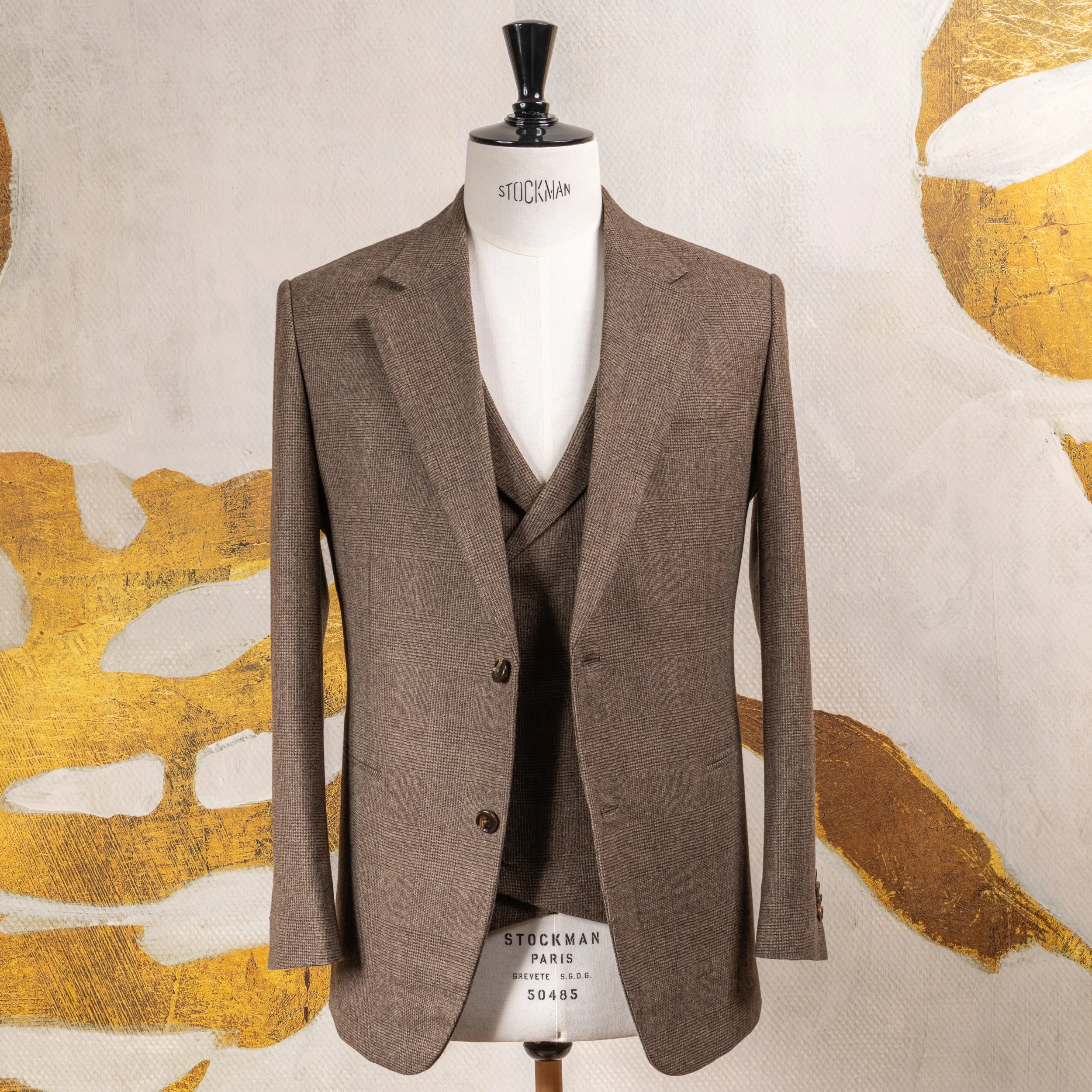 Brown 3-Piece Suit in Glen Check Flannel, Fox Brothers-20.jpg