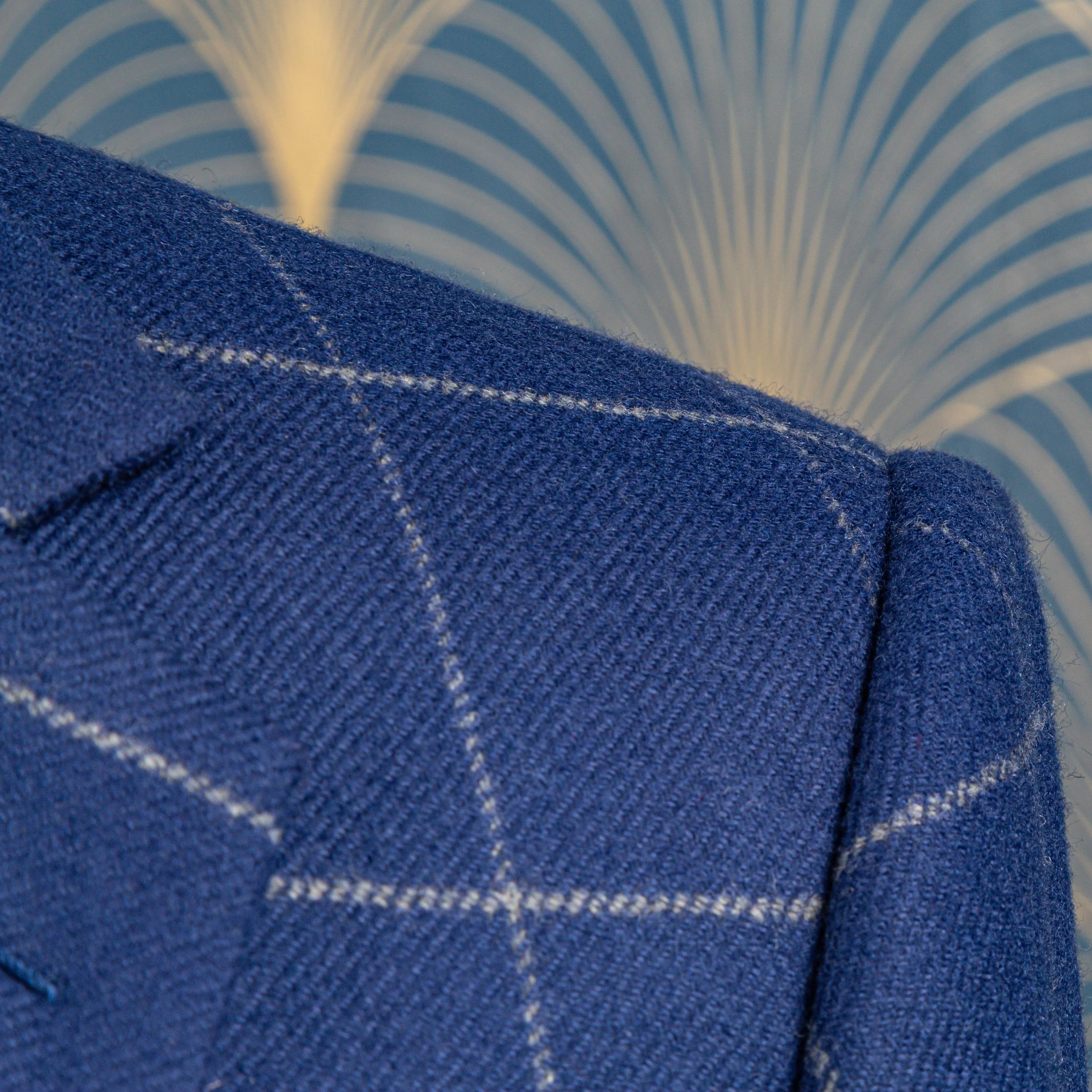 French Blue Wool and Cashmere Flannel Suit with a Windowpane Check, Holland & Sherry-4.jpg