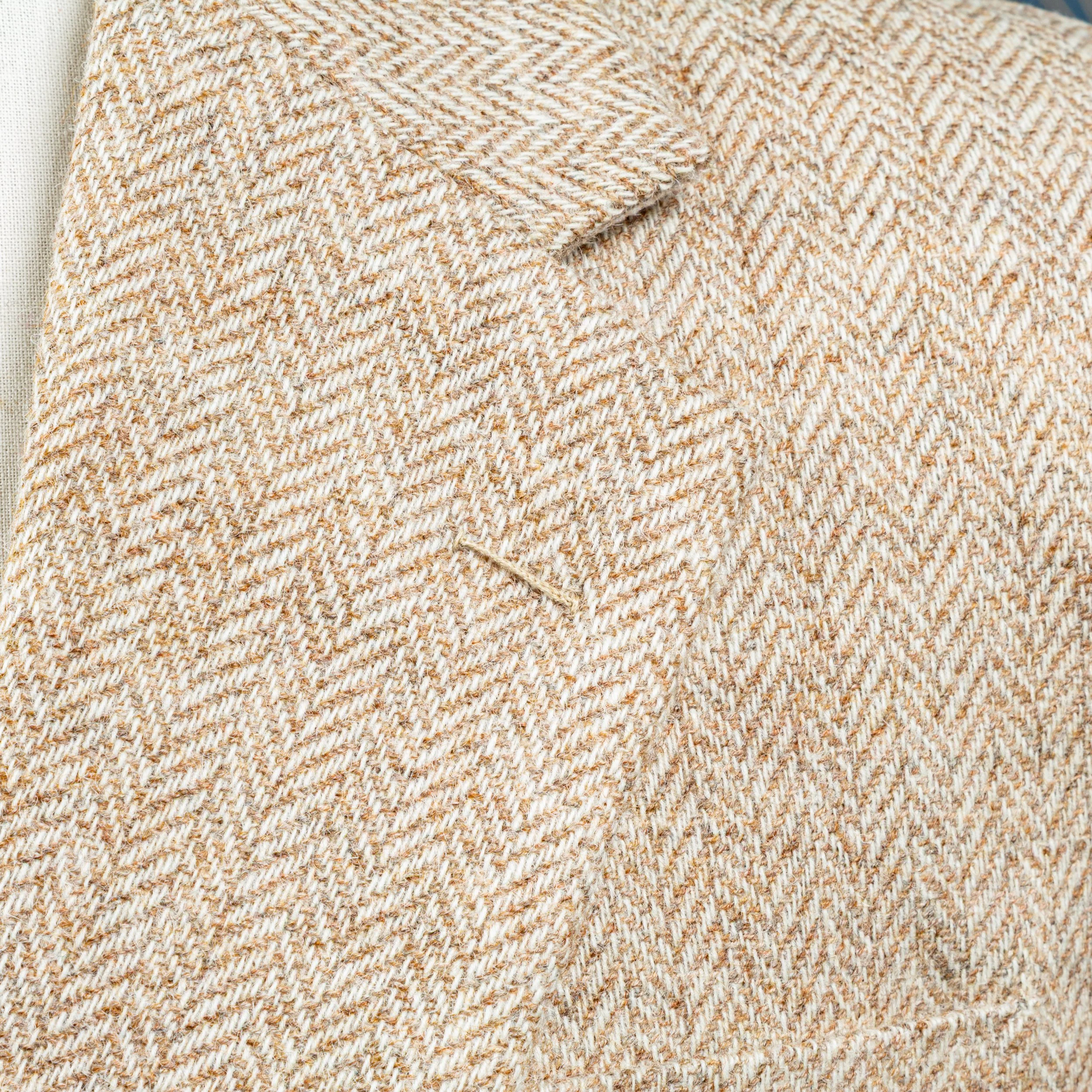 Sand Coloured Tweed Jacket with Light Grey Trousers - Holland & Sherry-4.jpg