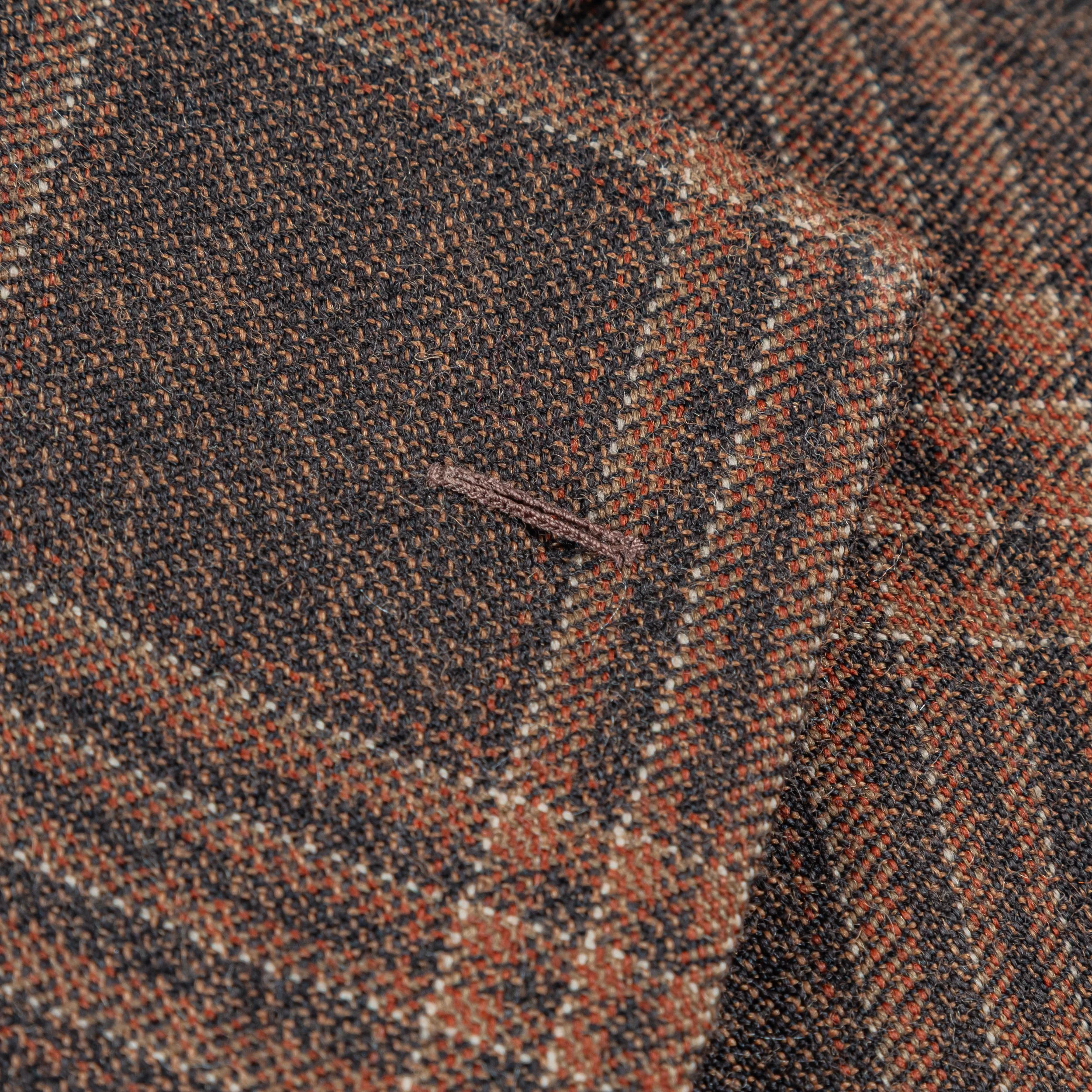 3-piece bespoke tweed suit with pink waistcoat - Holland & Sherry Moorland Tweed-5.jpg