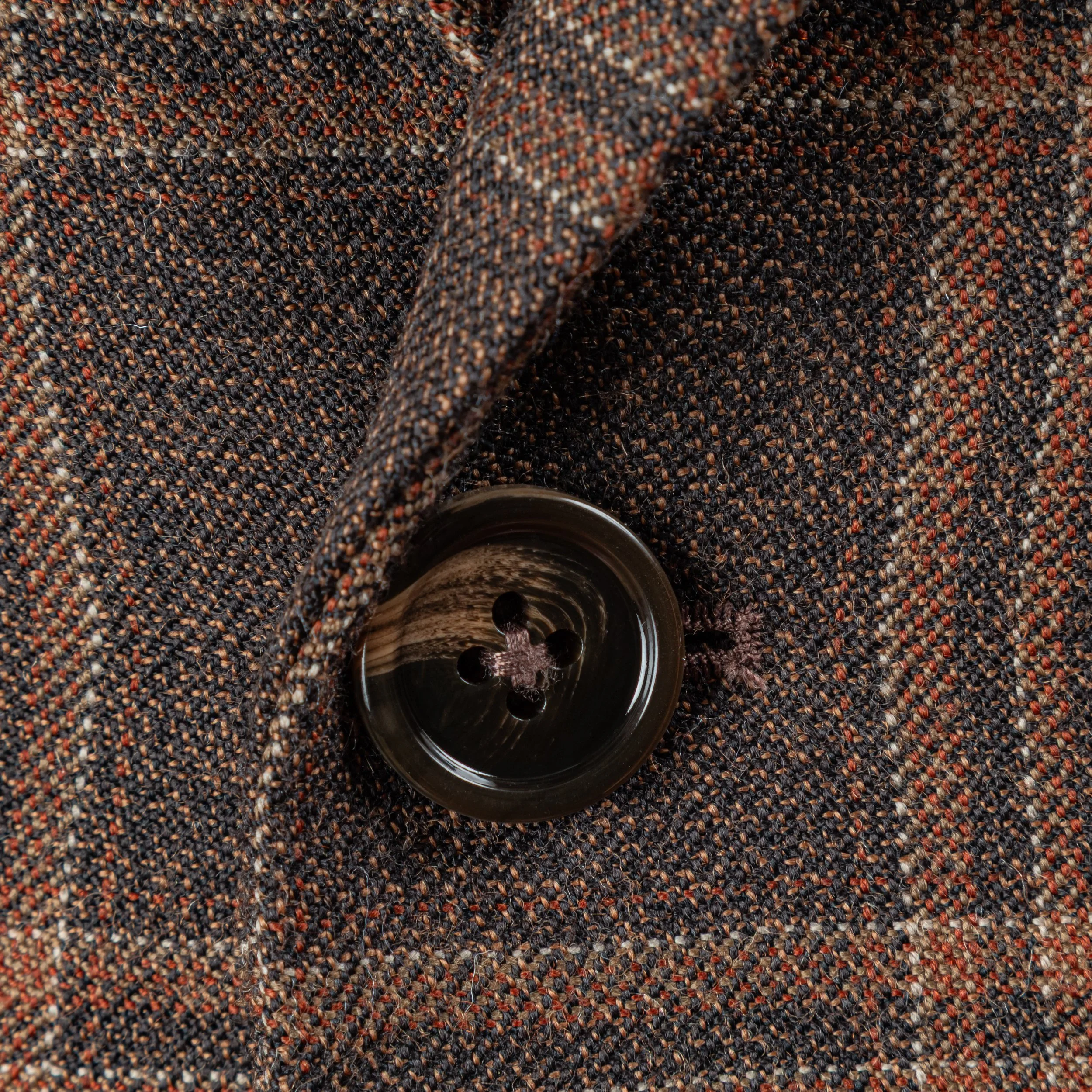 3-piece bespoke tweed suit with pink waistcoat - Holland & Sherry Moorland Tweed-7.jpg