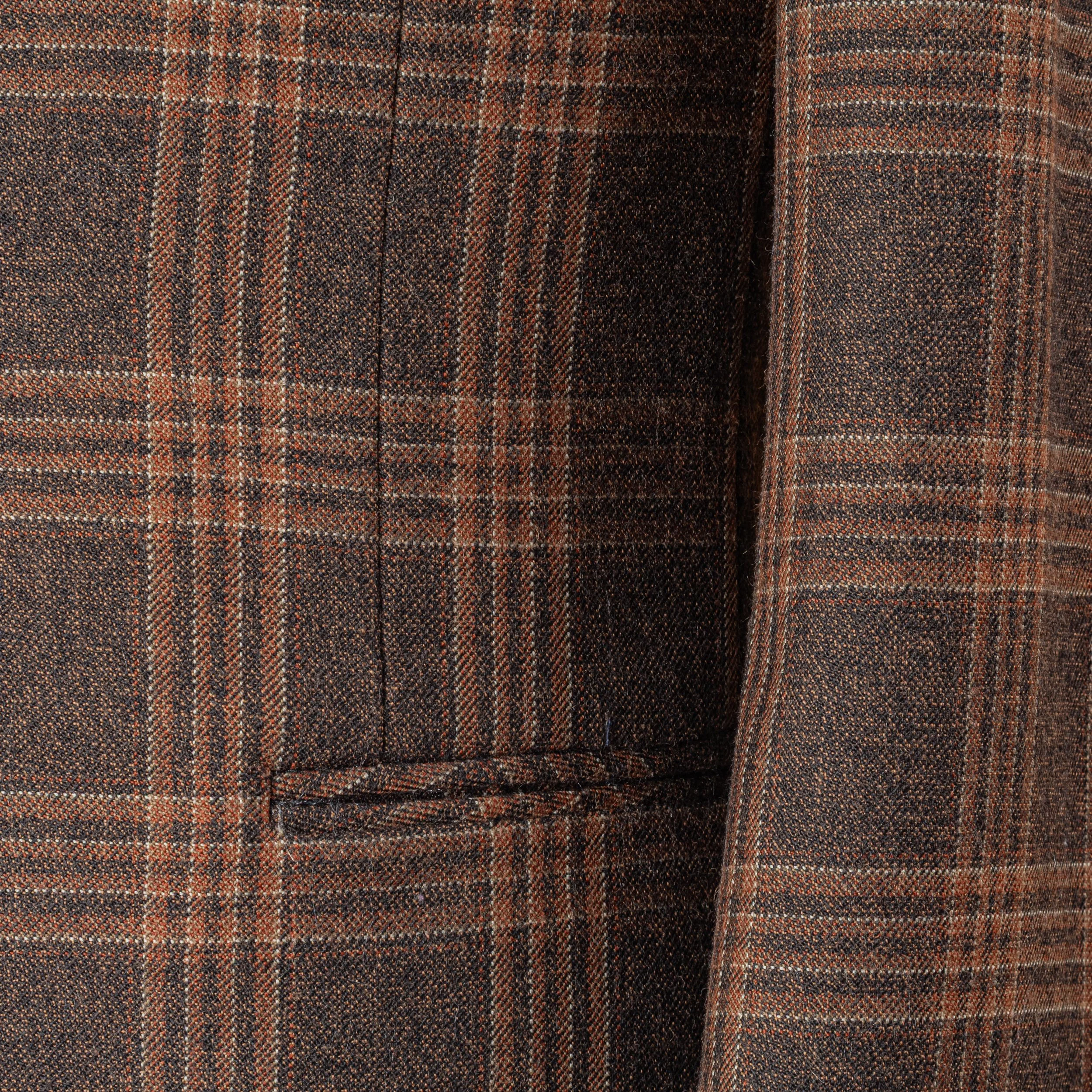 3-piece bespoke tweed suit with pink waistcoat - Holland & Sherry Moorland Tweed-12.jpg