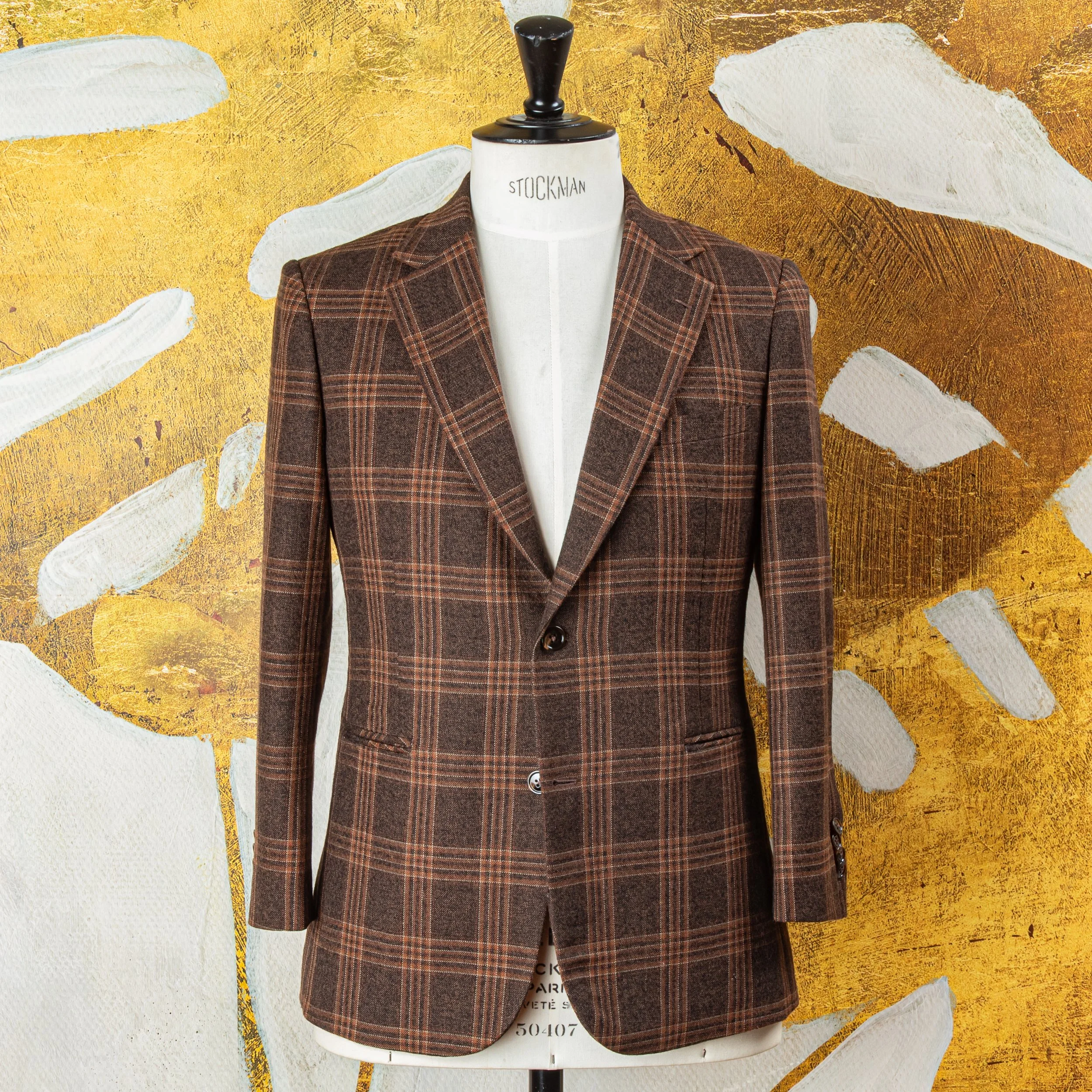 3-piece bespoke tweed suit with pink waistcoat - Holland & Sherry Moorland Tweed-17.jpg