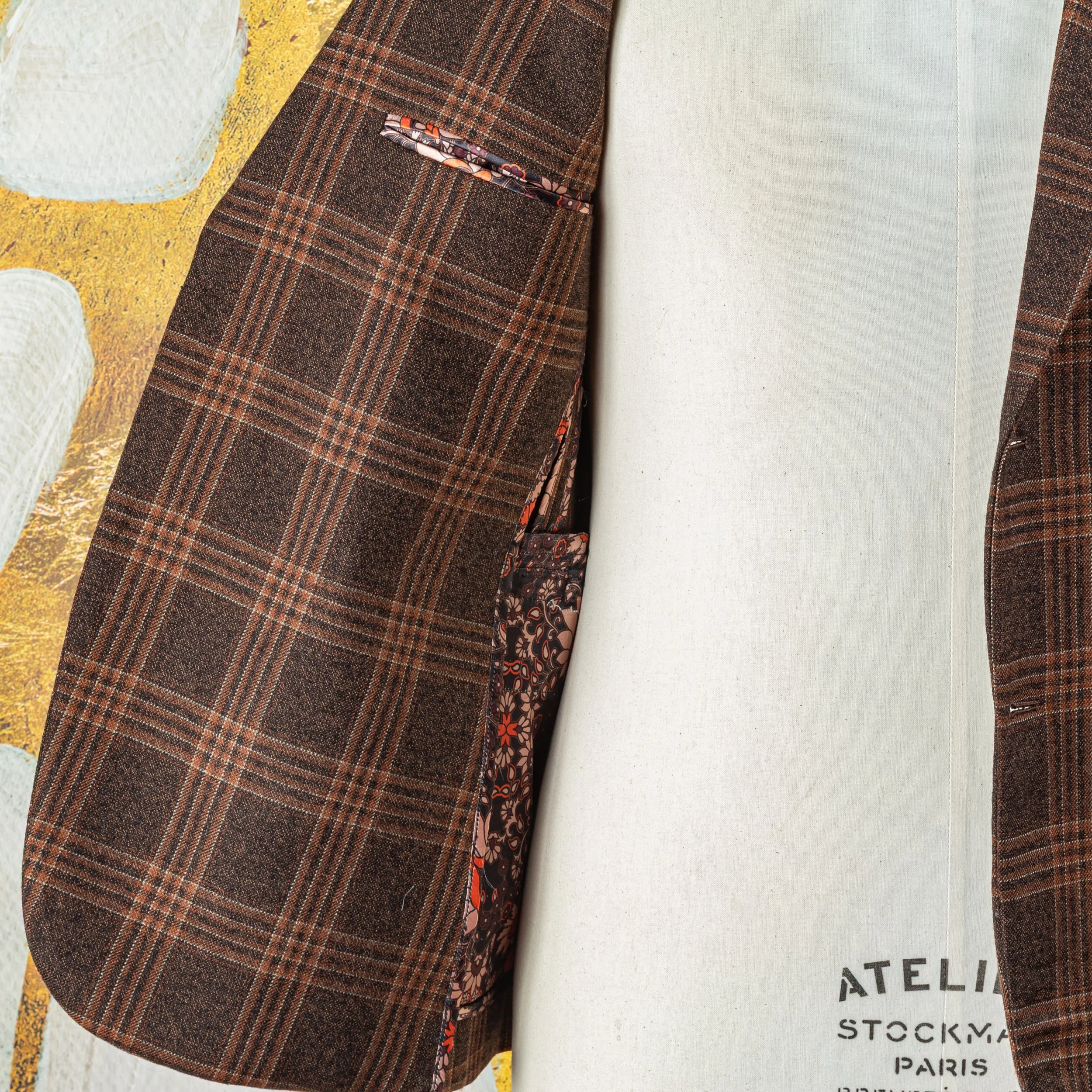 3-piece bespoke tweed suit with pink waistcoat - Holland & Sherry Moorland Tweed-20.jpg