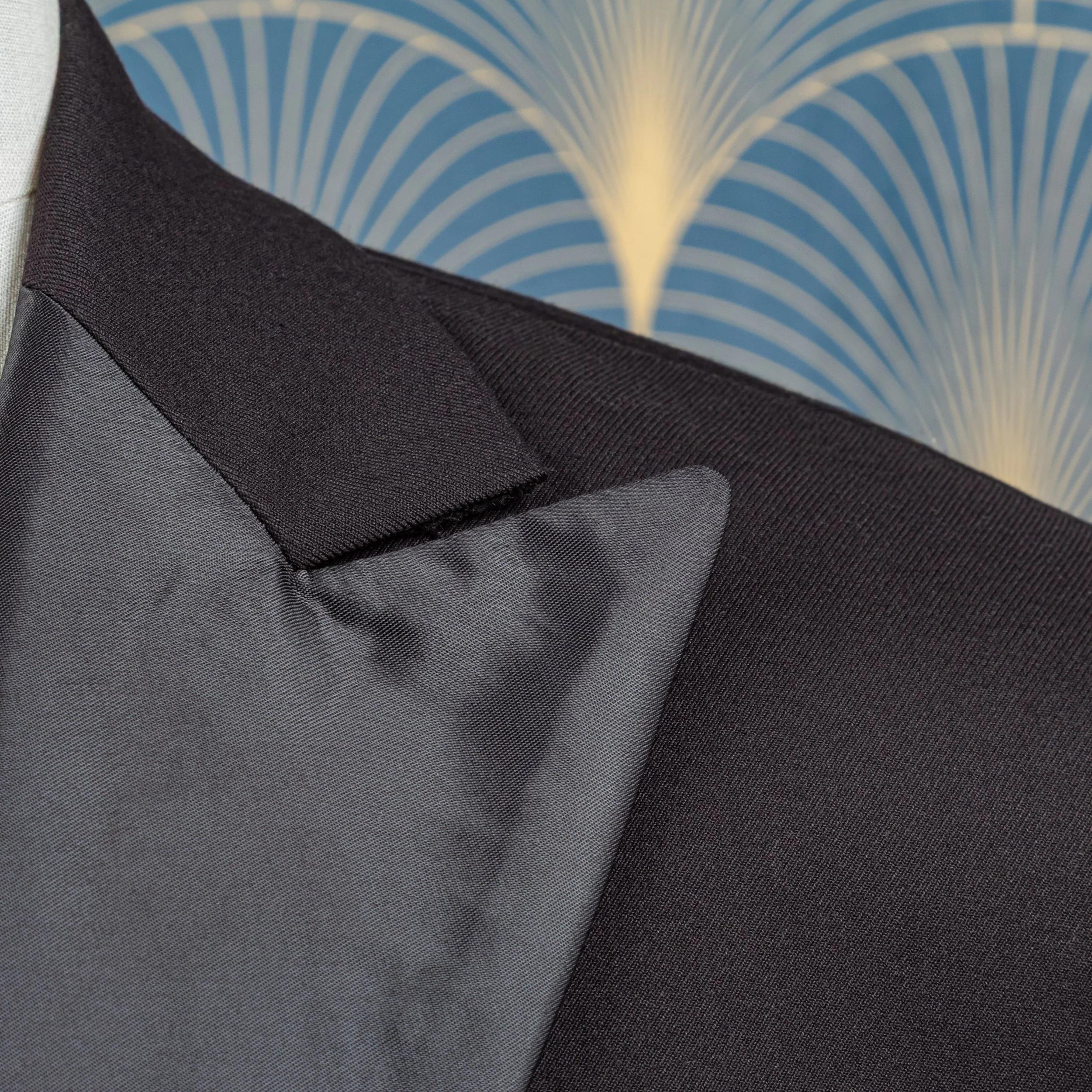 Classic bespoke tuxedo with peak lapels - Black merino wool-4.jpg