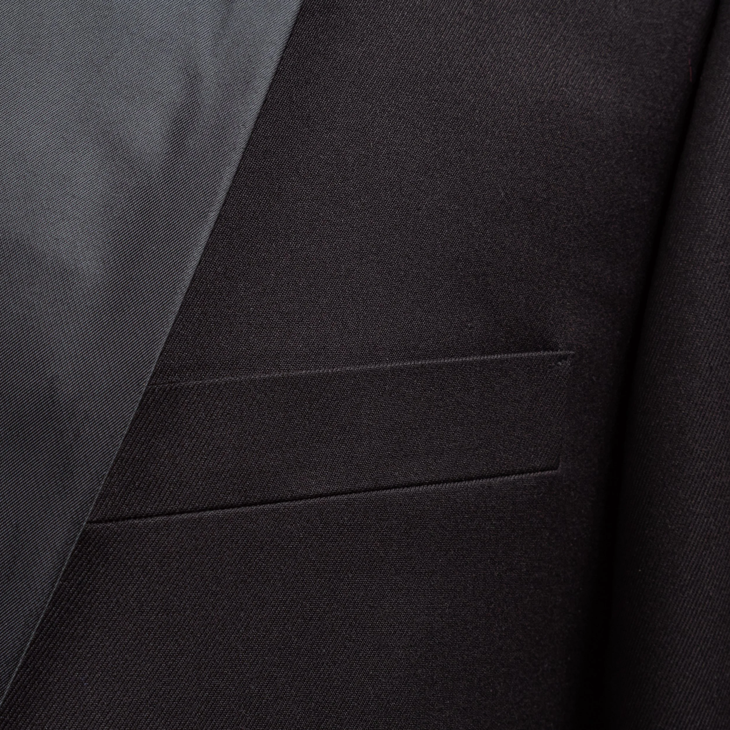 Classic bespoke tuxedo with peak lapels - Black merino wool-5.jpg