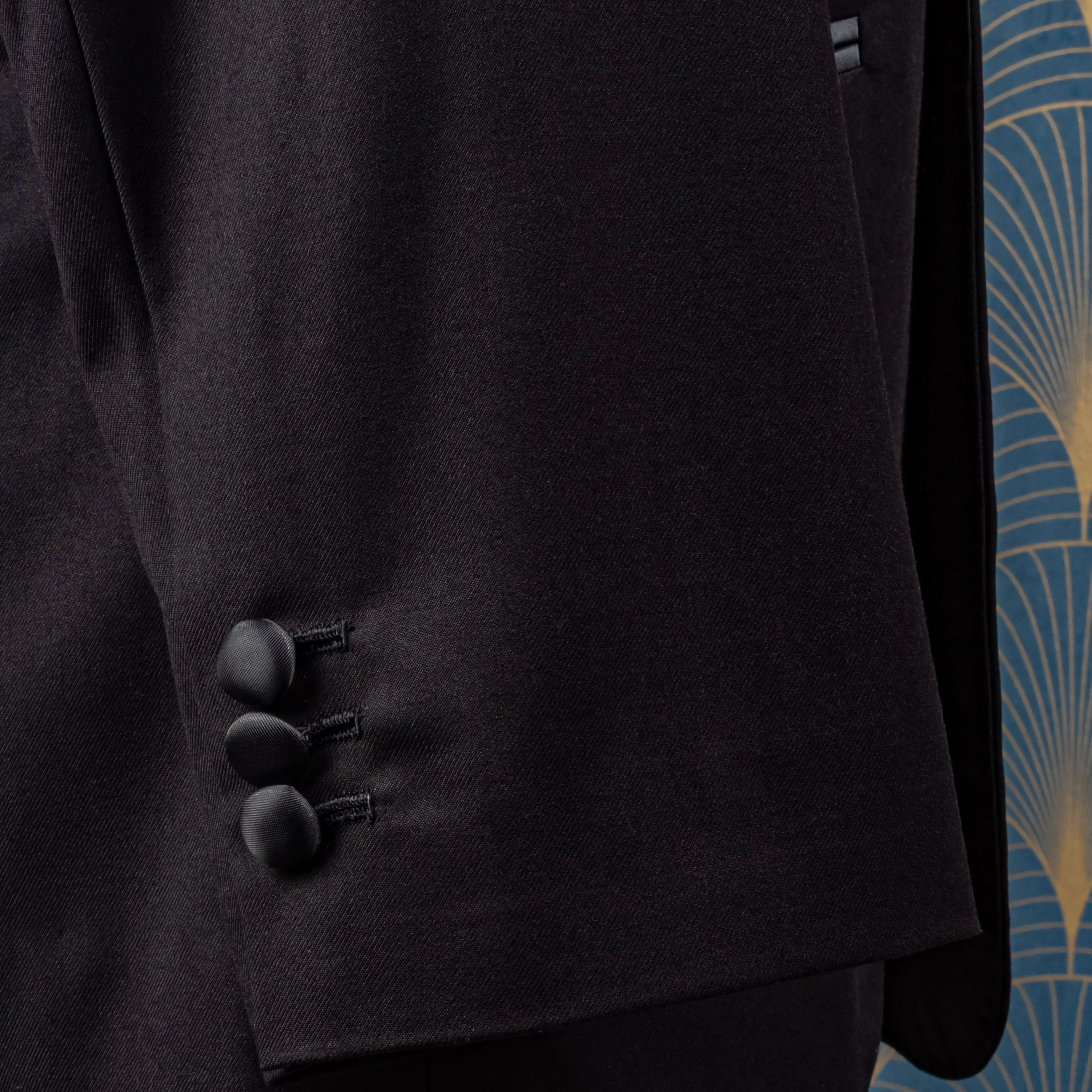 Classic bespoke tuxedo with peak lapels - Black merino wool-9.jpg