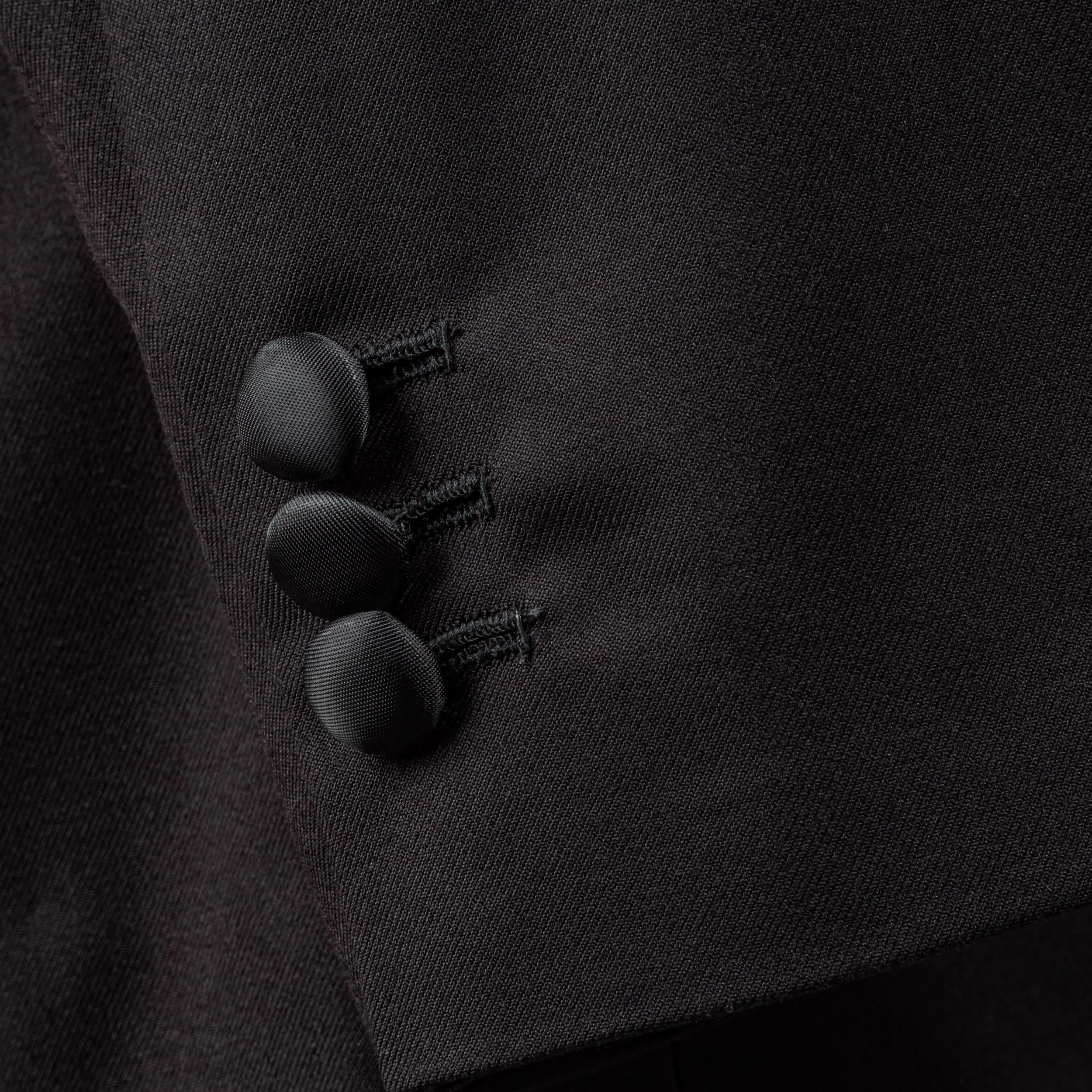 Classic bespoke tuxedo with peak lapels - Black merino wool-10.jpg
