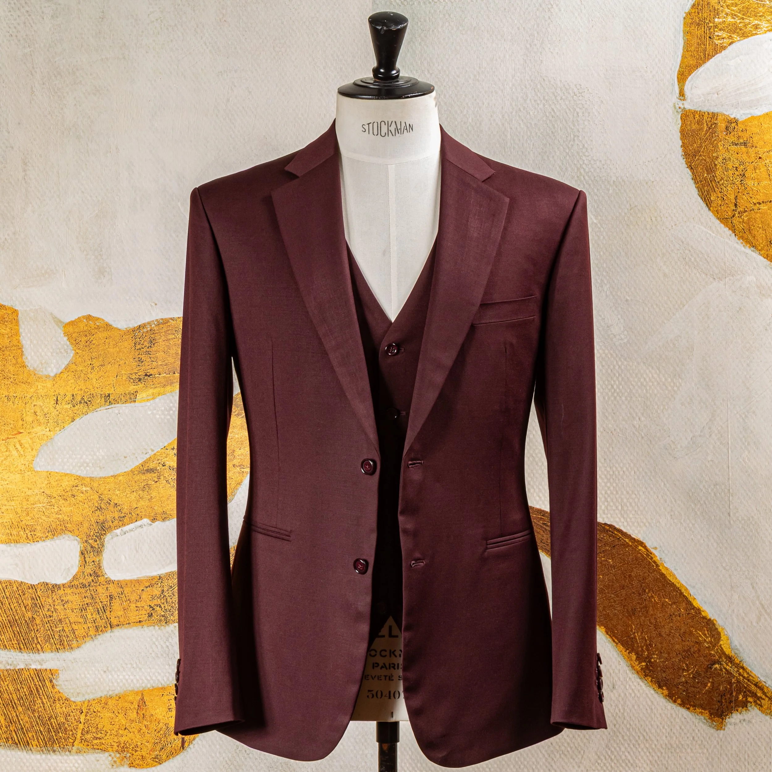 Burgundy 3-piece bespoke wedding suit - Dark red merino wool-19.jpg