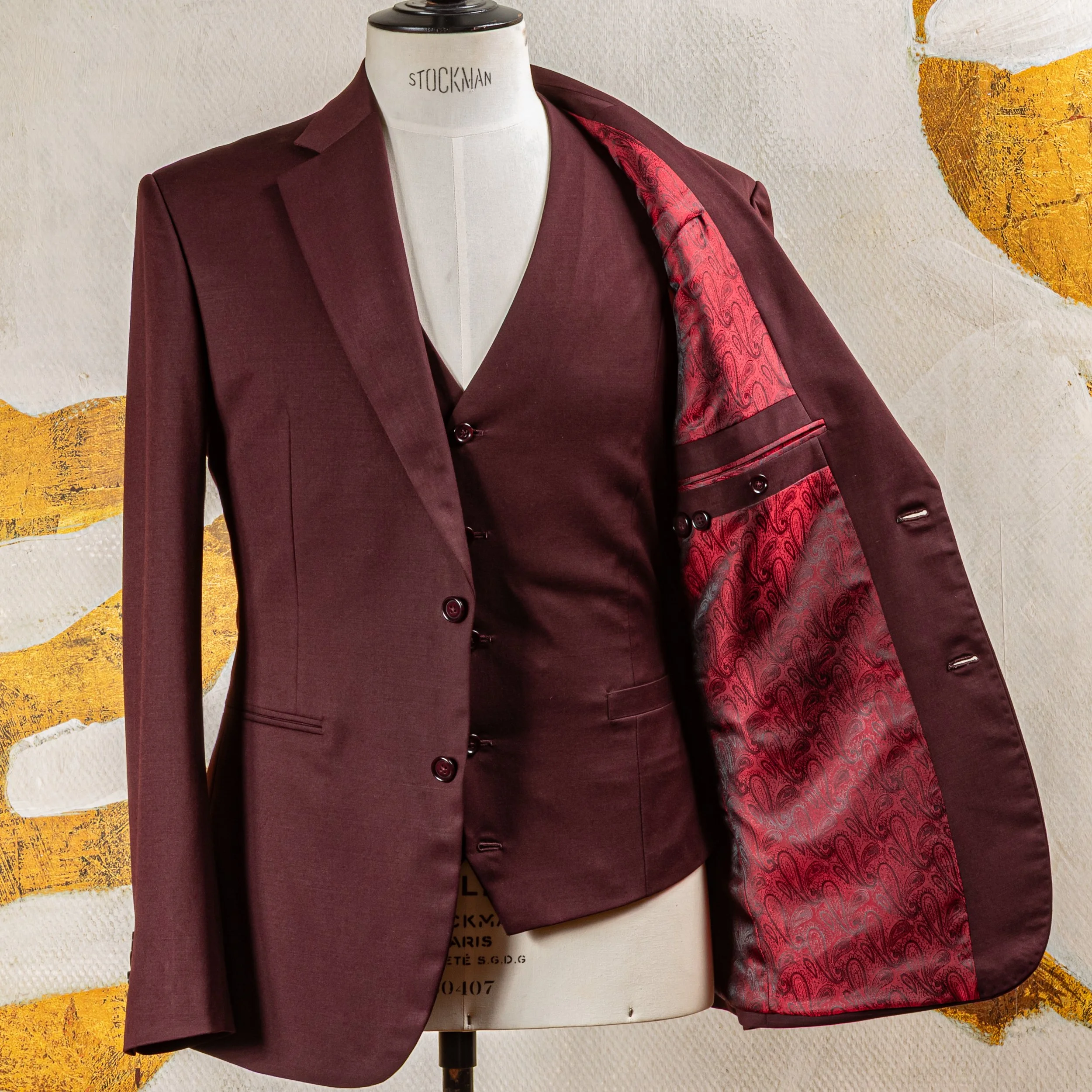 Burgundy 3-piece bespoke wedding suit - Dark red merino wool-22.jpg