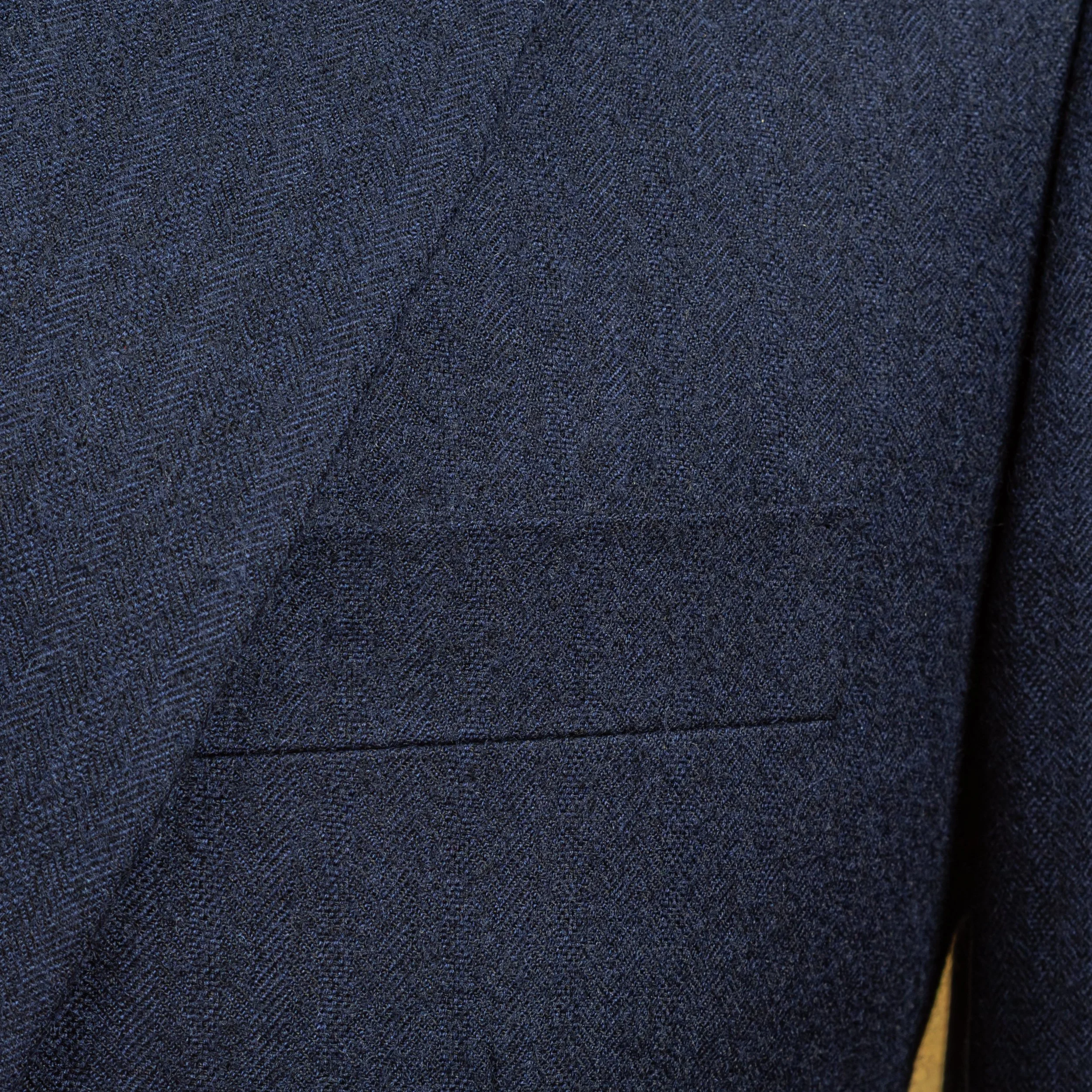 Navy bespoke flannel suit in herringbone - Bateman Ogden-6.jpg