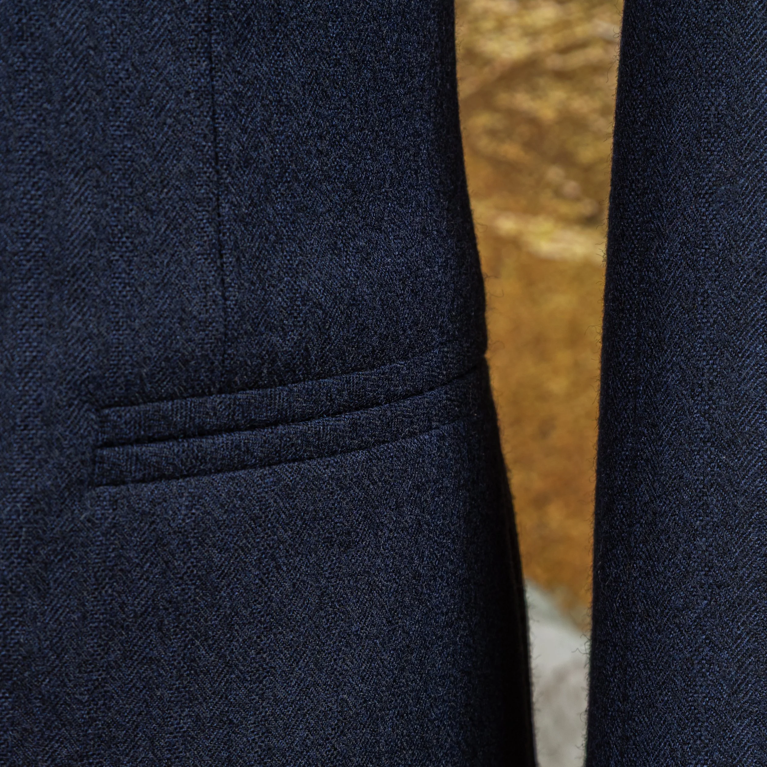 Navy bespoke flannel suit in herringbone - Bateman Ogden-8.jpg