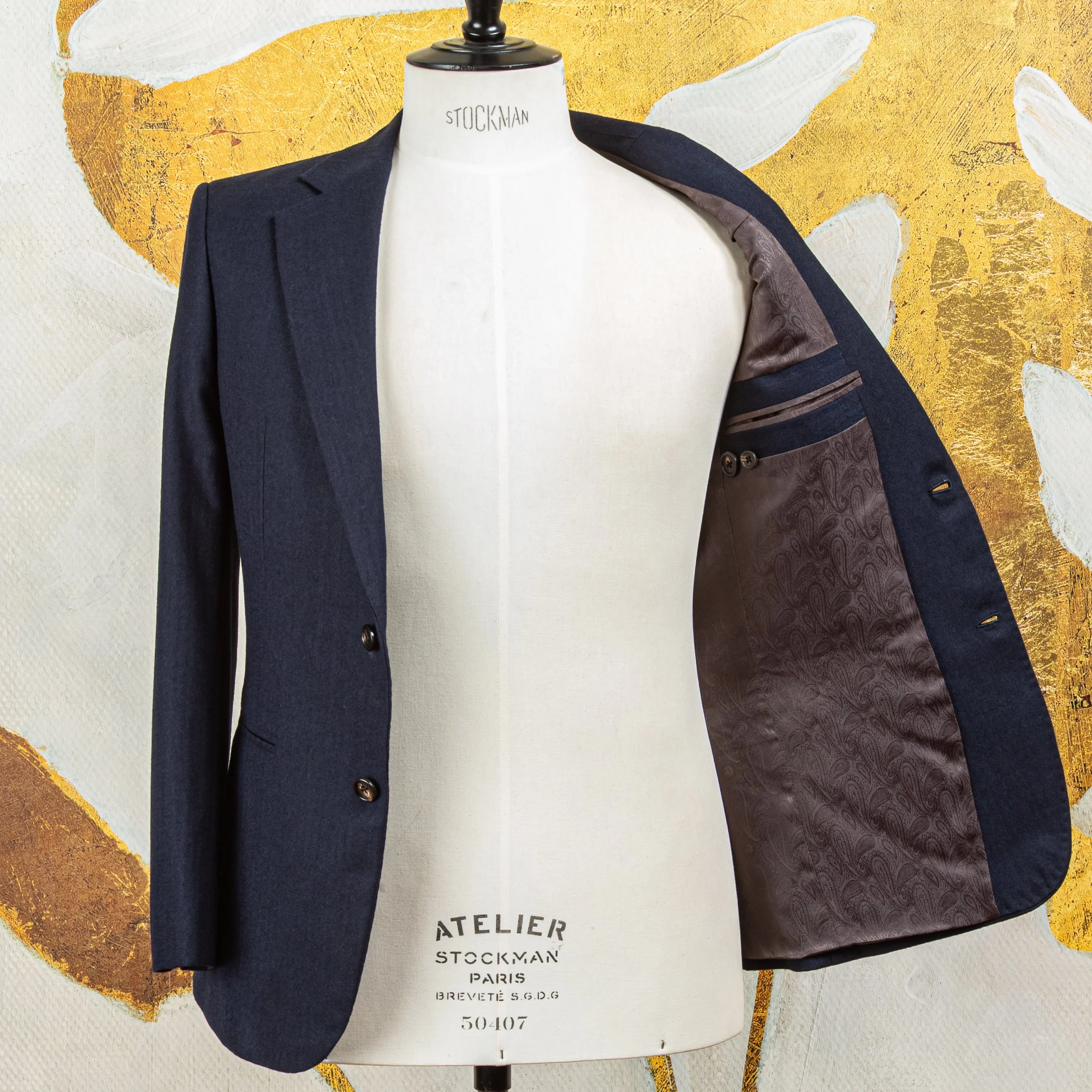 Navy bespoke flannel suit in herringbone - Bateman Ogden-11.jpg