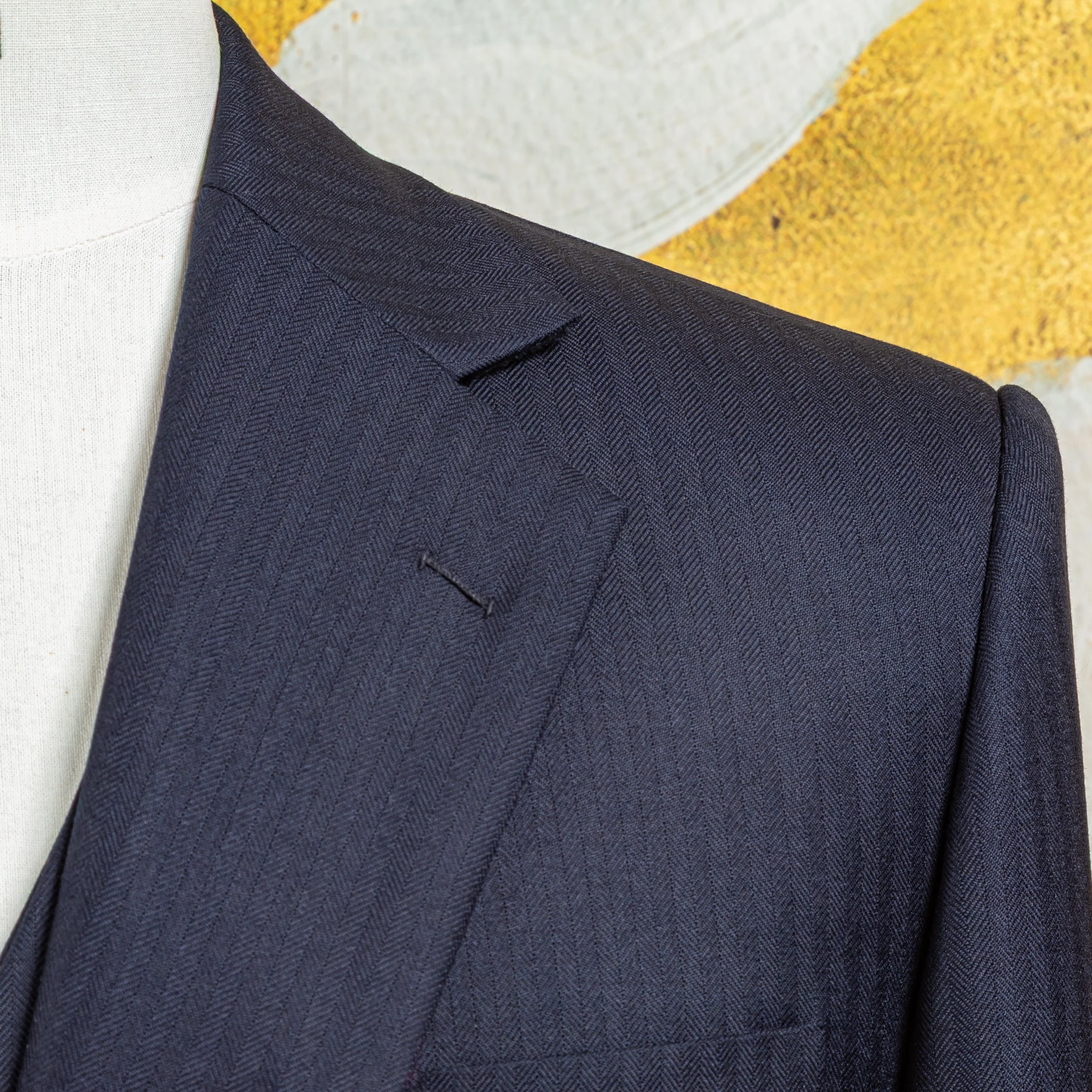 3-piece navy bespoke suit in heavyweight Super 150's wool - Huddersfield Fine Worsteds-4.jpg