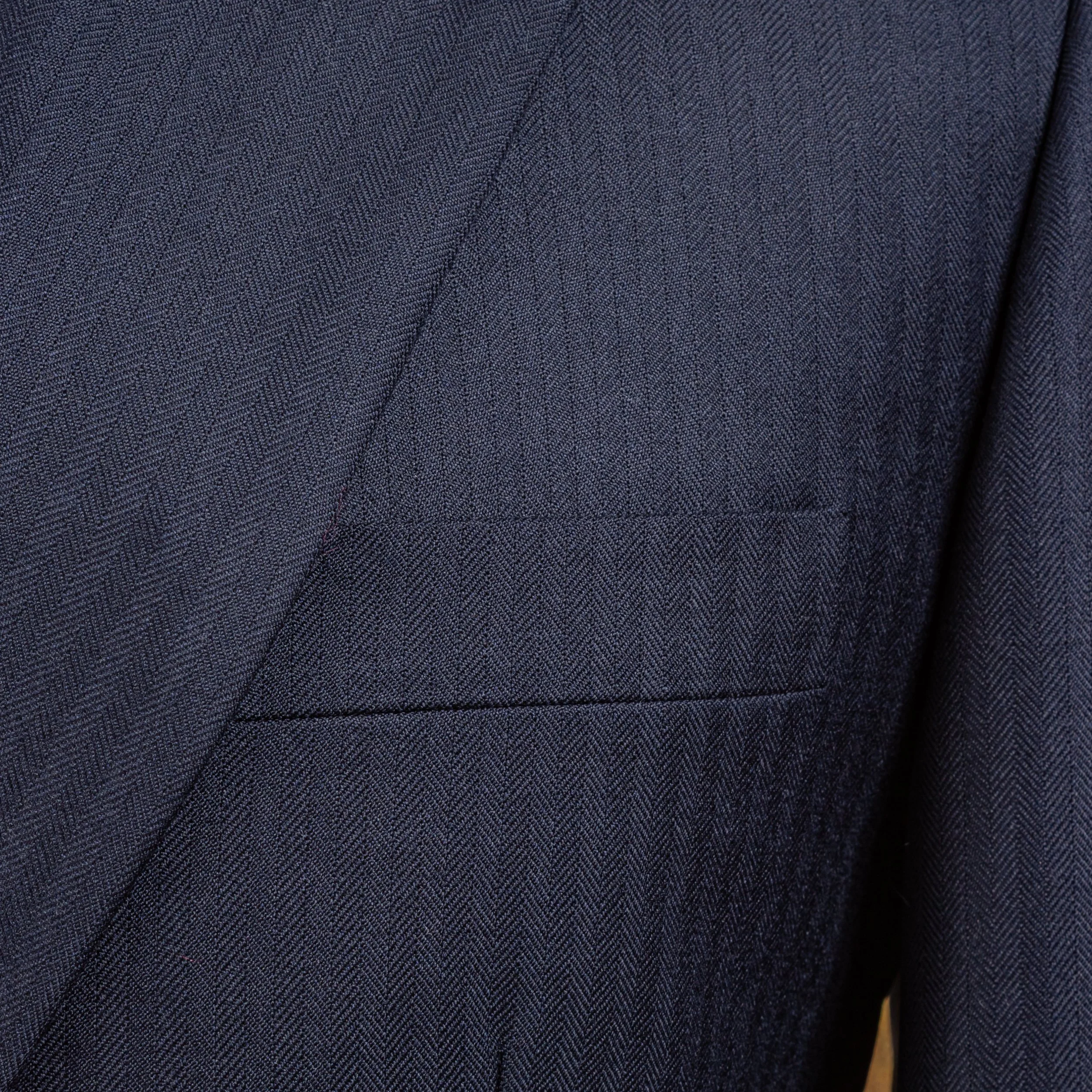 3-piece navy bespoke suit in heavyweight Super 150's wool - Huddersfield Fine Worsteds-7.jpg