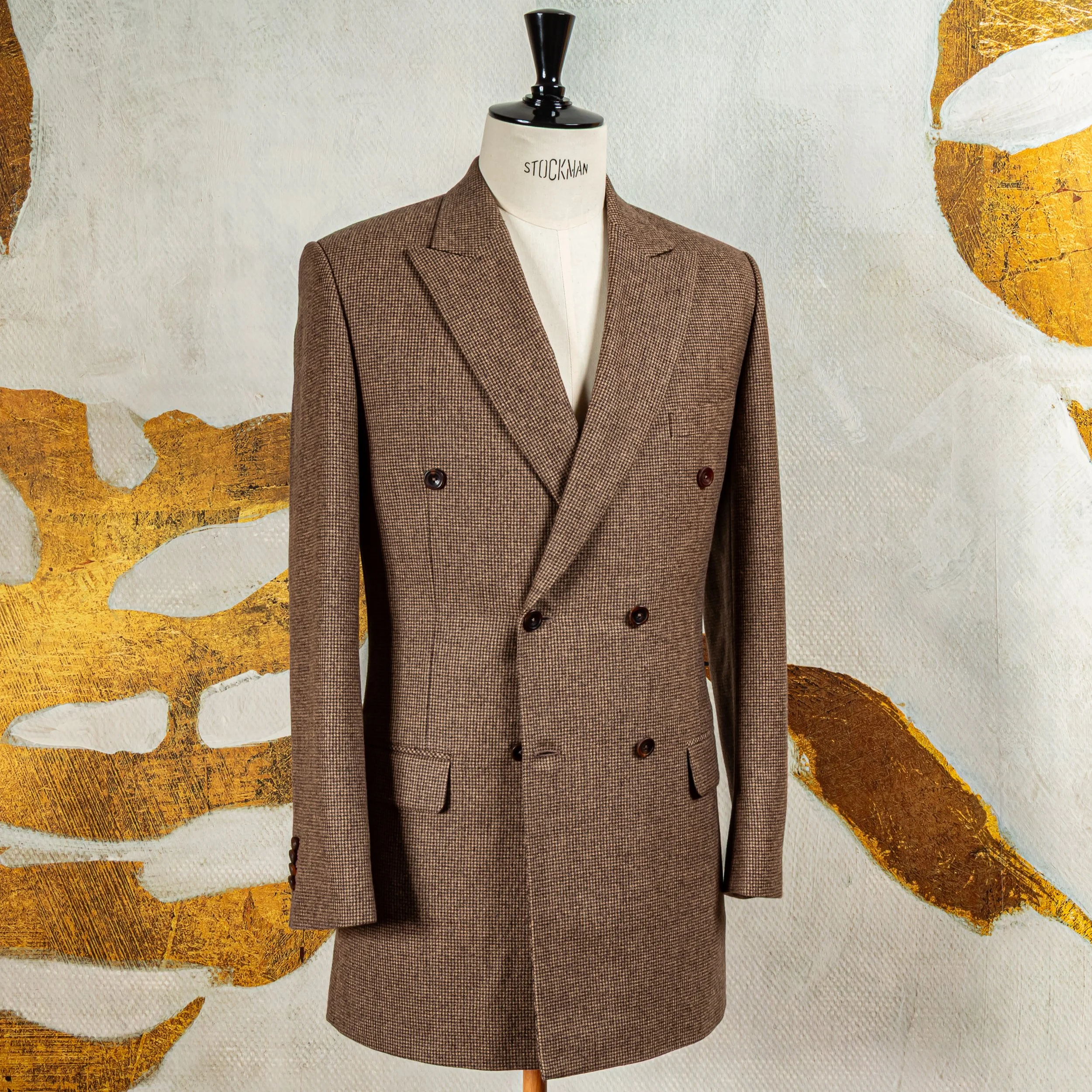 Double Breasted bespoke jacket in Houndstooth - Phantom Flannel-2.jpg