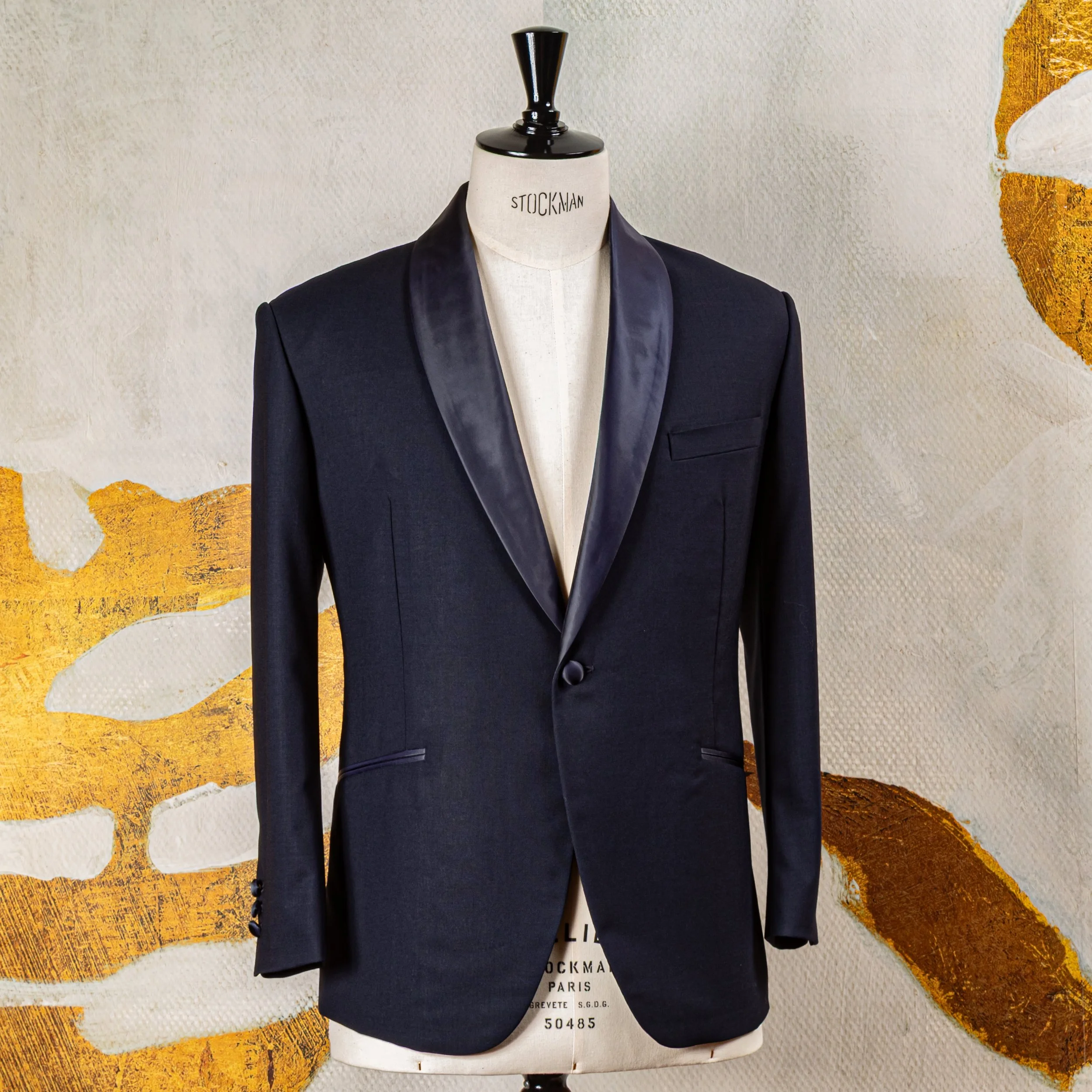 Lightweight bespoke tuxedo in Dark Navy - Huddersfield Fine Worsteds Fresco Light-2.jpg
