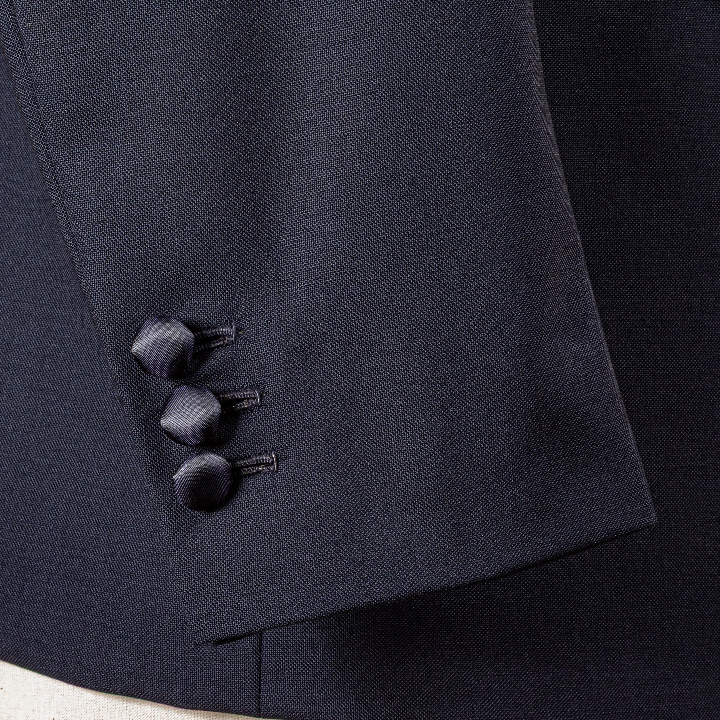 Lightweight bespoke tuxedo in Dark Navy - Huddersfield Fine Worsteds Fresco Light-10.jpg