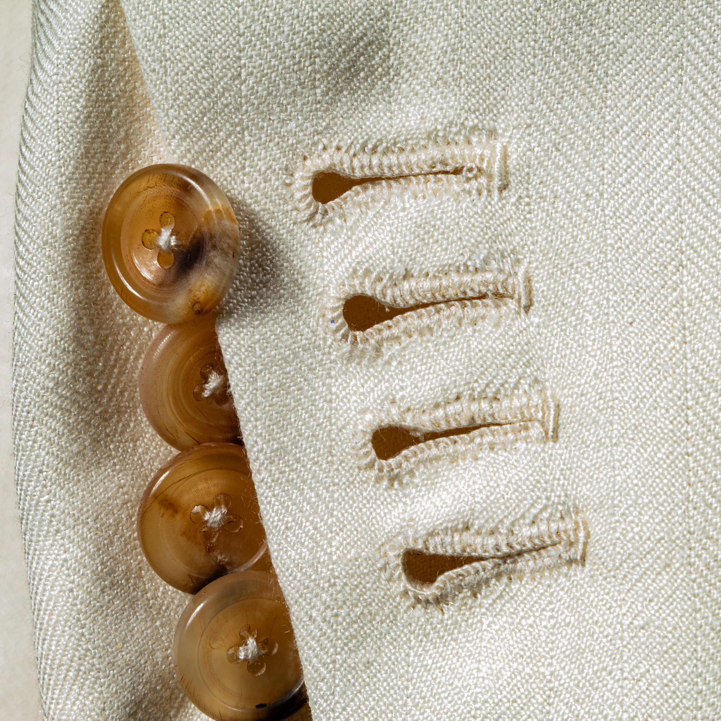 Double Breasted bespoke wedding suit in cream - Caccioppoli Napoli-14.jpg