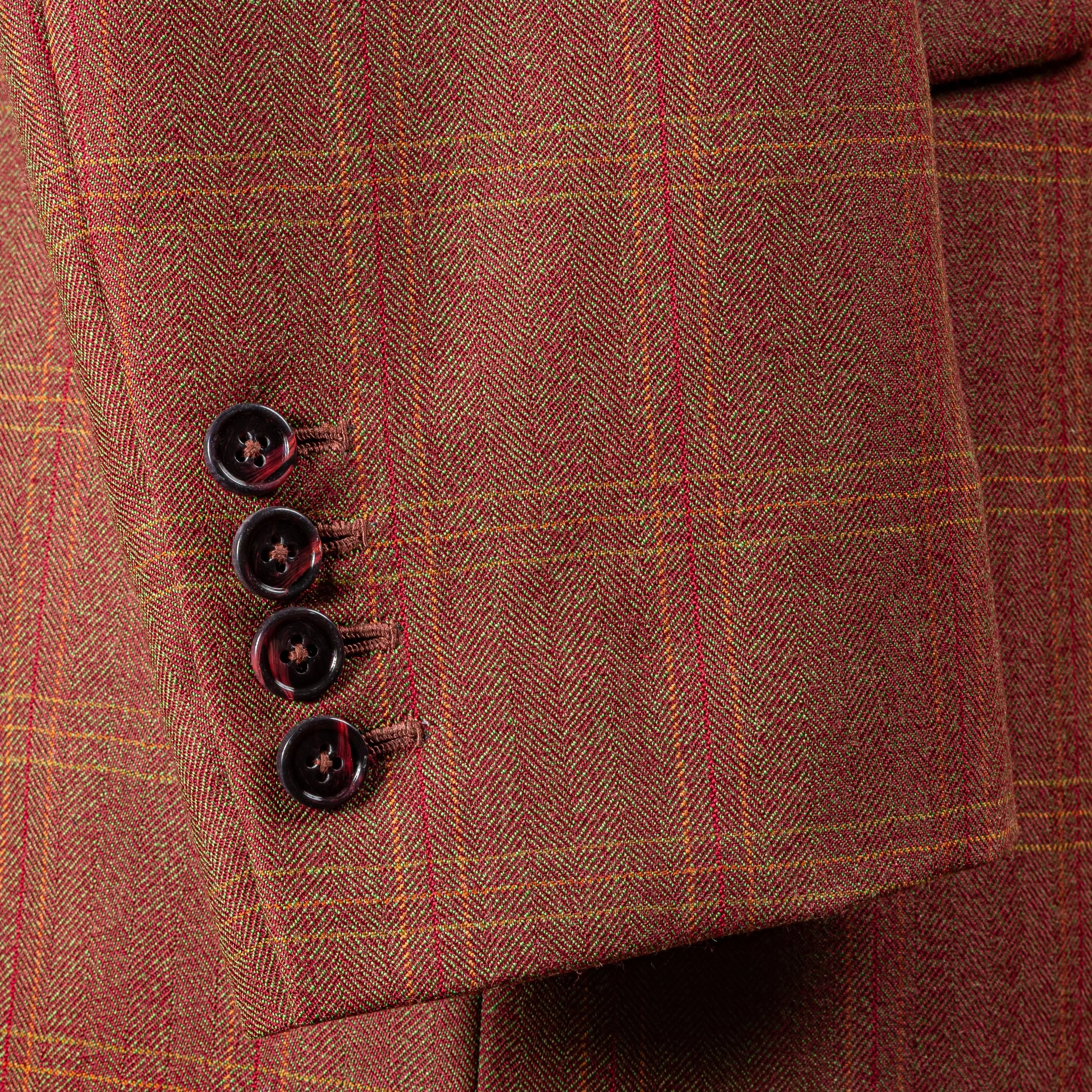 Bespoke tweed jacket in a red-gold check - Bateman Ogden Town & Country-11.jpg